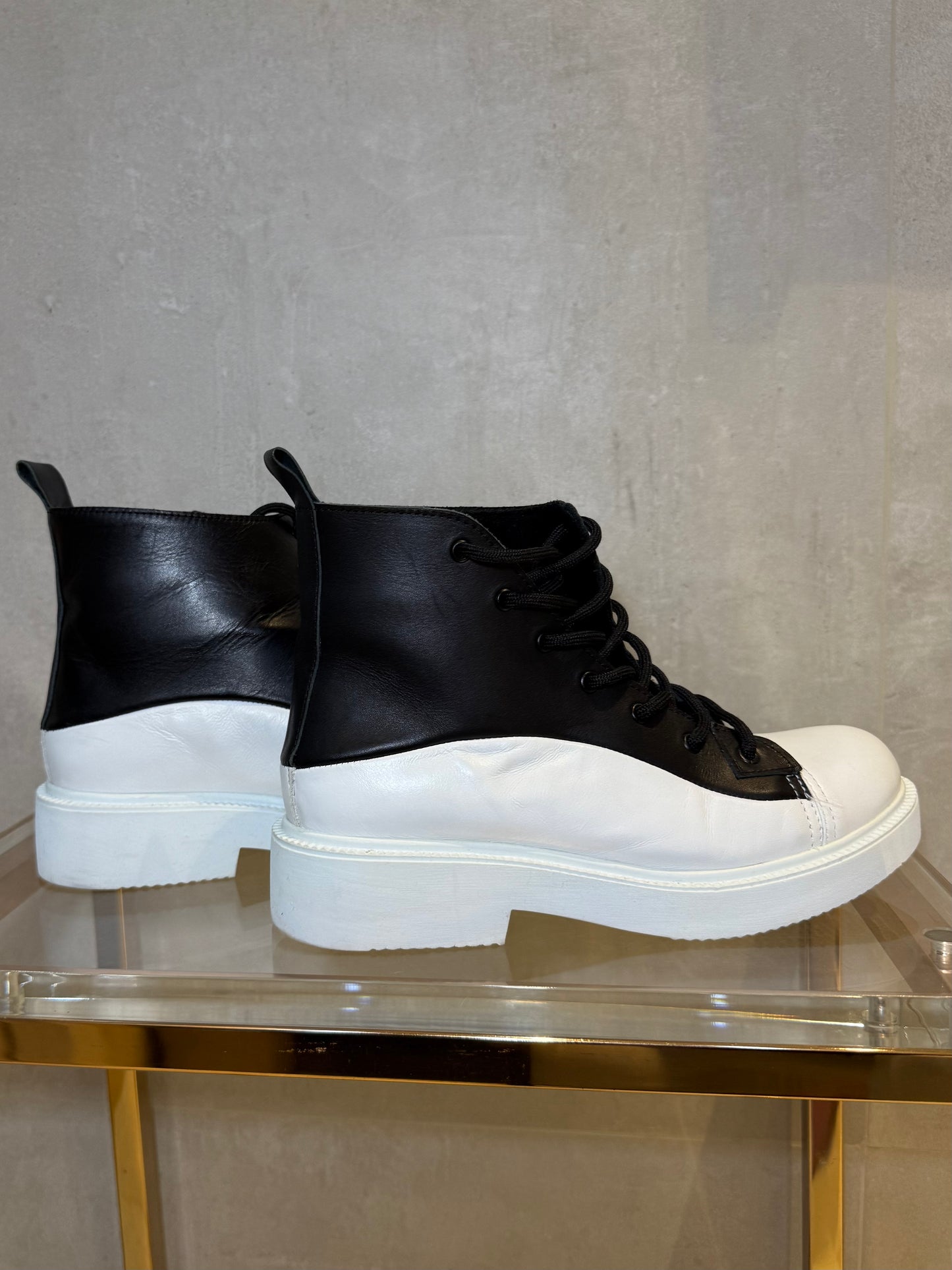 Platform Leather Boots LURDES BERGADA (Pre-Owned)