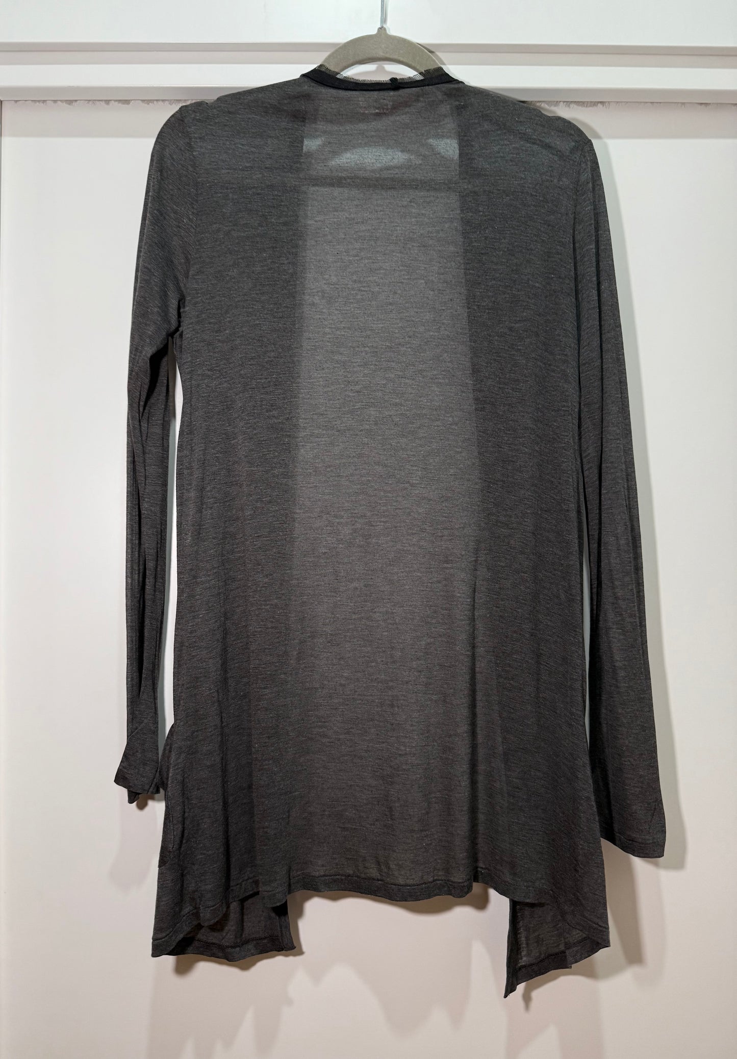 Sheer Open-Front Cardigan in Grey Rayon JASON WU (Pre-Owned)