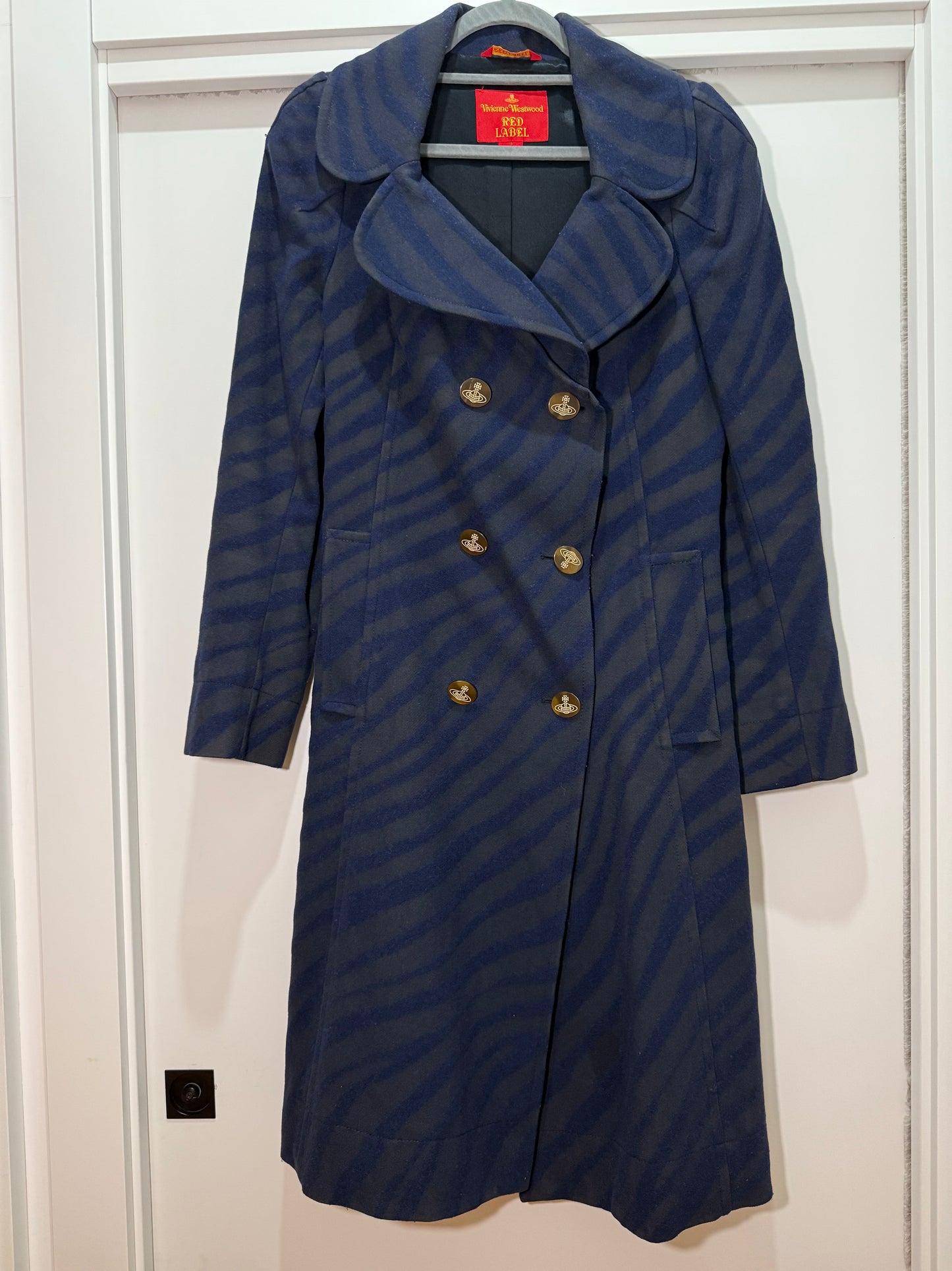 Coat Navy Blue VIVIENNE WESTWOOD RED LABEL (Pre-Owned)