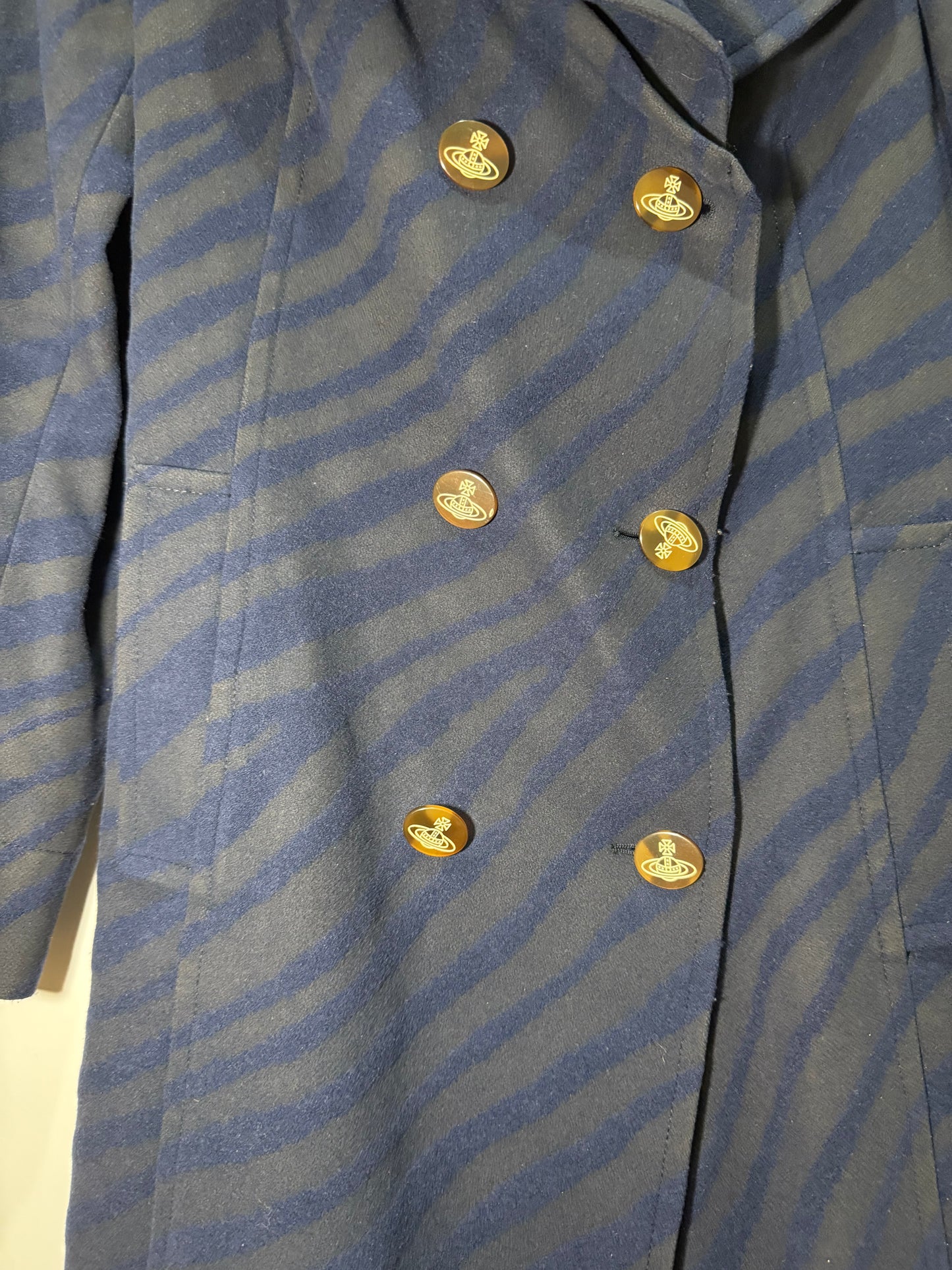 Coat Navy Blue VIVIENNE WESTWOOD RED LABEL (Pre-Owned)