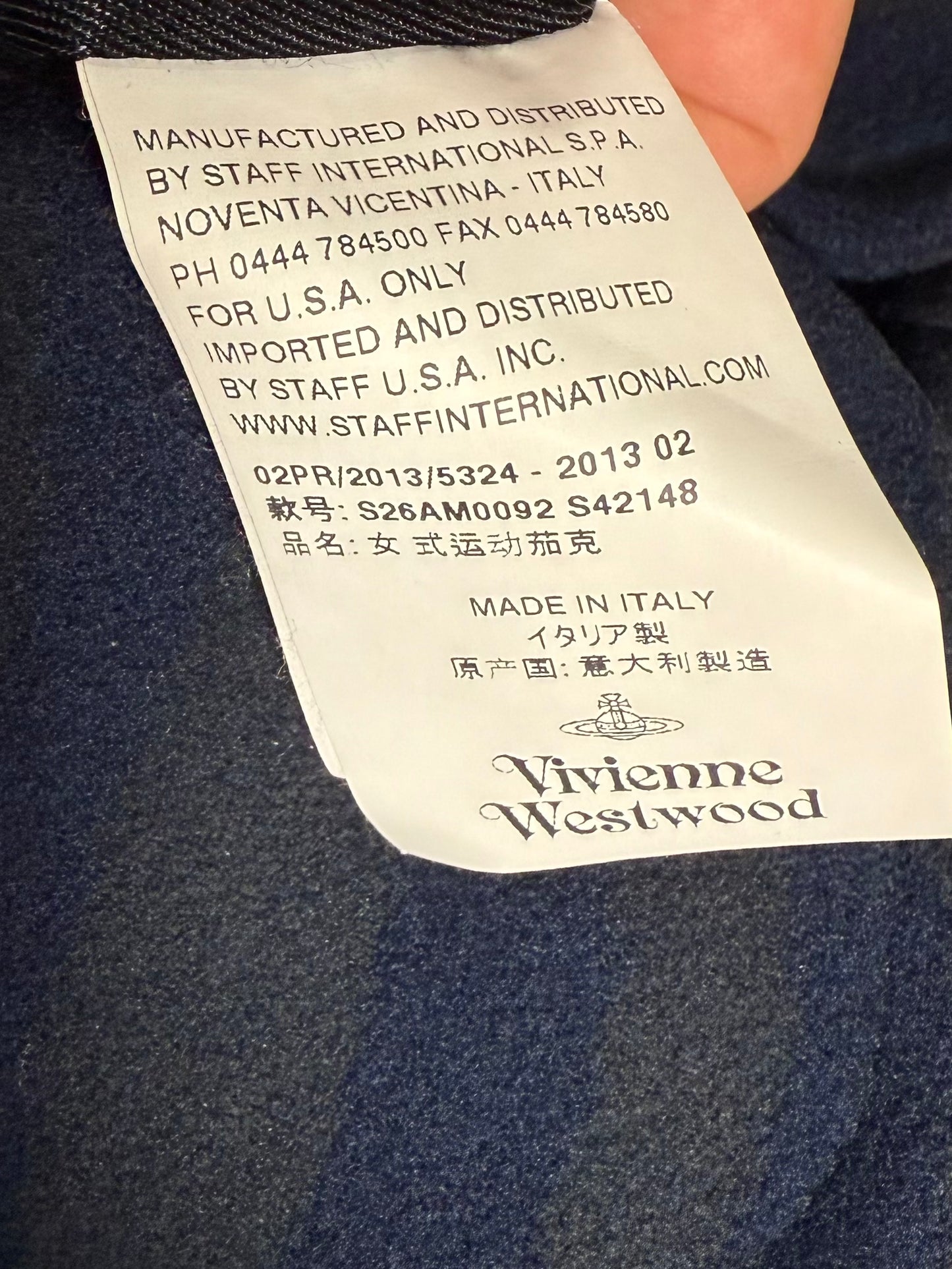 Coat Navy Blue VIVIENNE WESTWOOD RED LABEL (Pre-Owned)