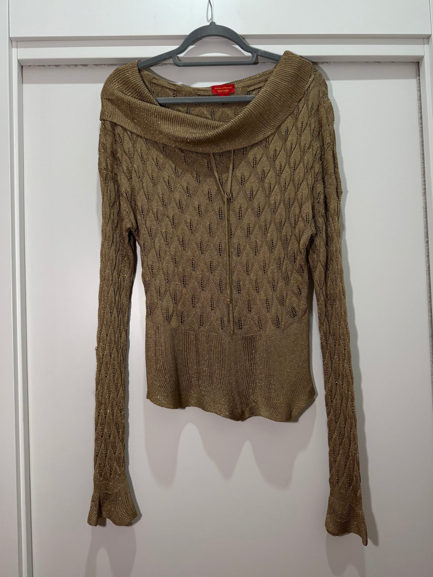 Red Label Gold Knit Sweater VIVIENNE WESTWOOD (Pre-Owned)