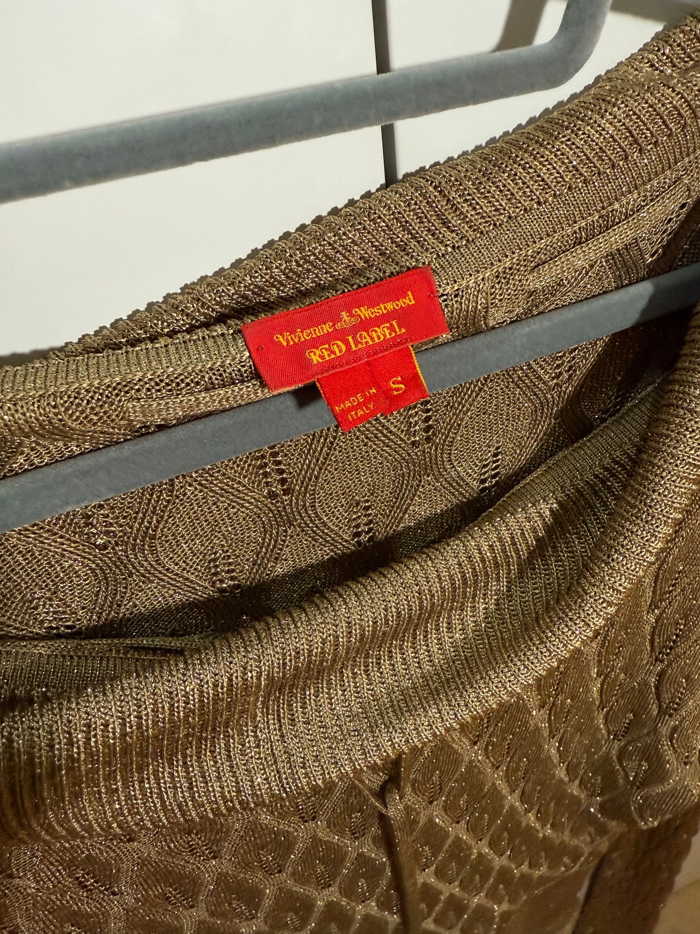 Red Label Gold Knit Sweater VIVIENNE WESTWOOD (Pre-Owned)