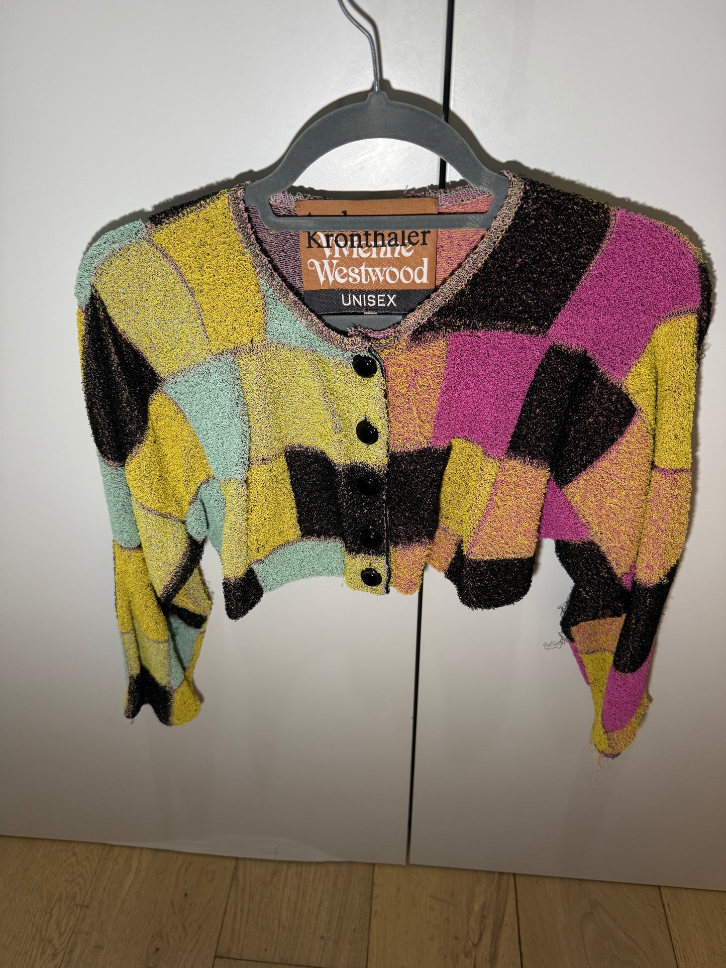 Cropped Knit Cardigan Patchwork Unisex VIVIENNE WESTWOOD ANDREAS KRONTHALER (Pre-Owned)