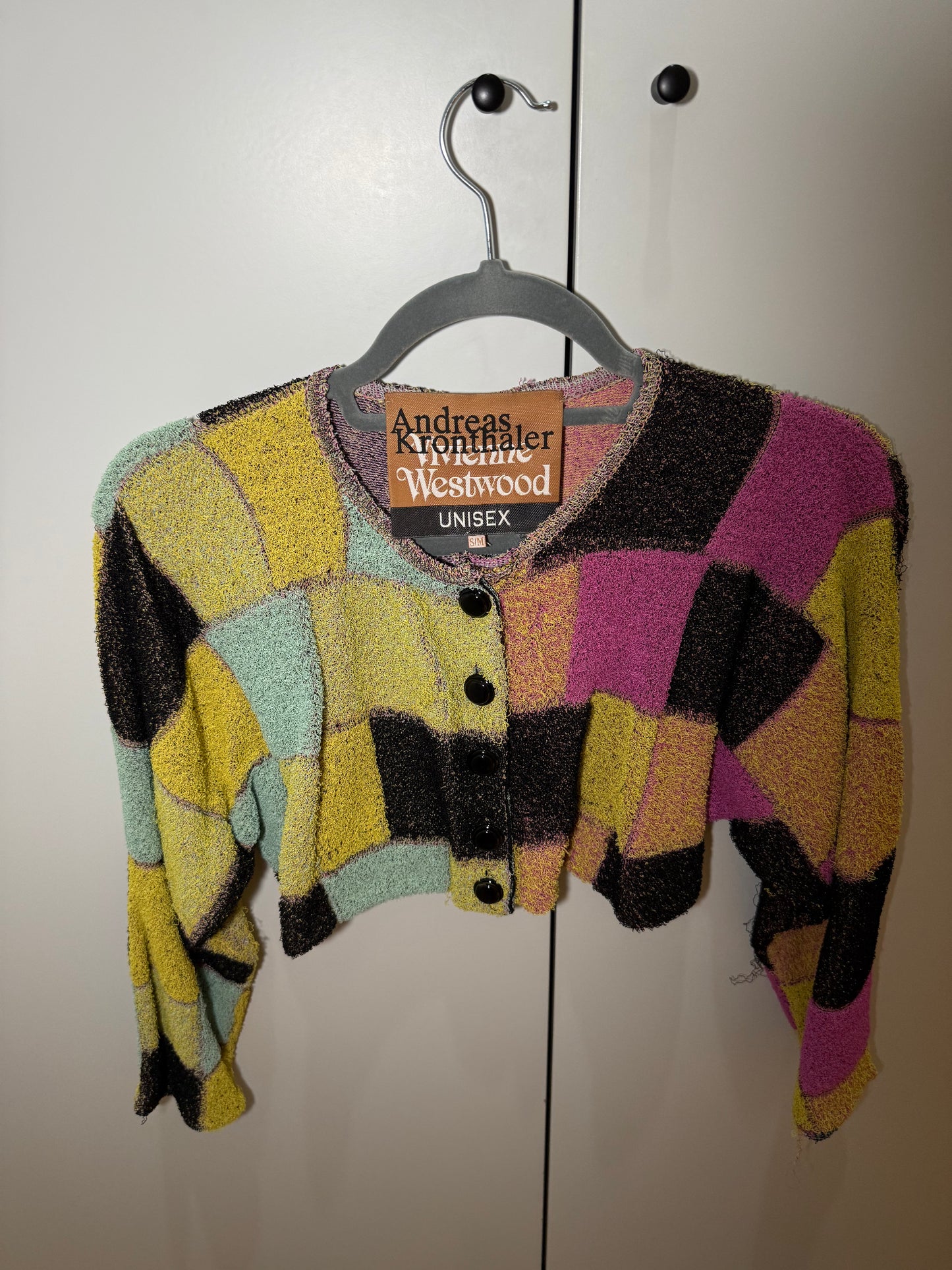 Cropped Knit Cardigan Patchwork Unisex VIVIENNE WESTWOOD ANDREAS KRONTHALER (Pre-Owned)