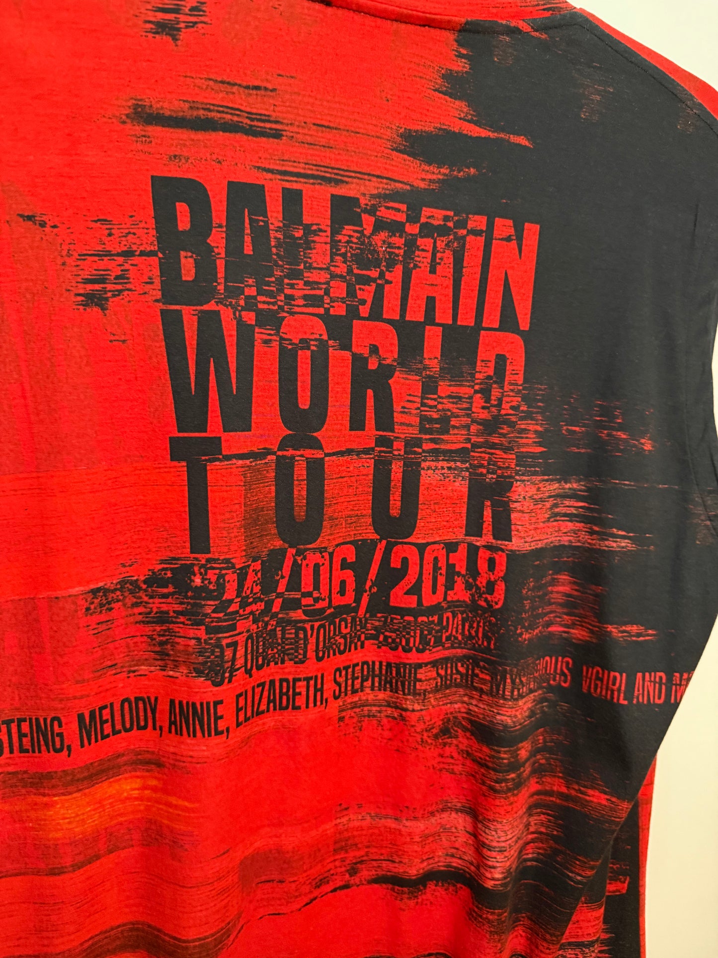 World Tour Graphic Sleeveless Top BALMAIN (Pre-Owned)