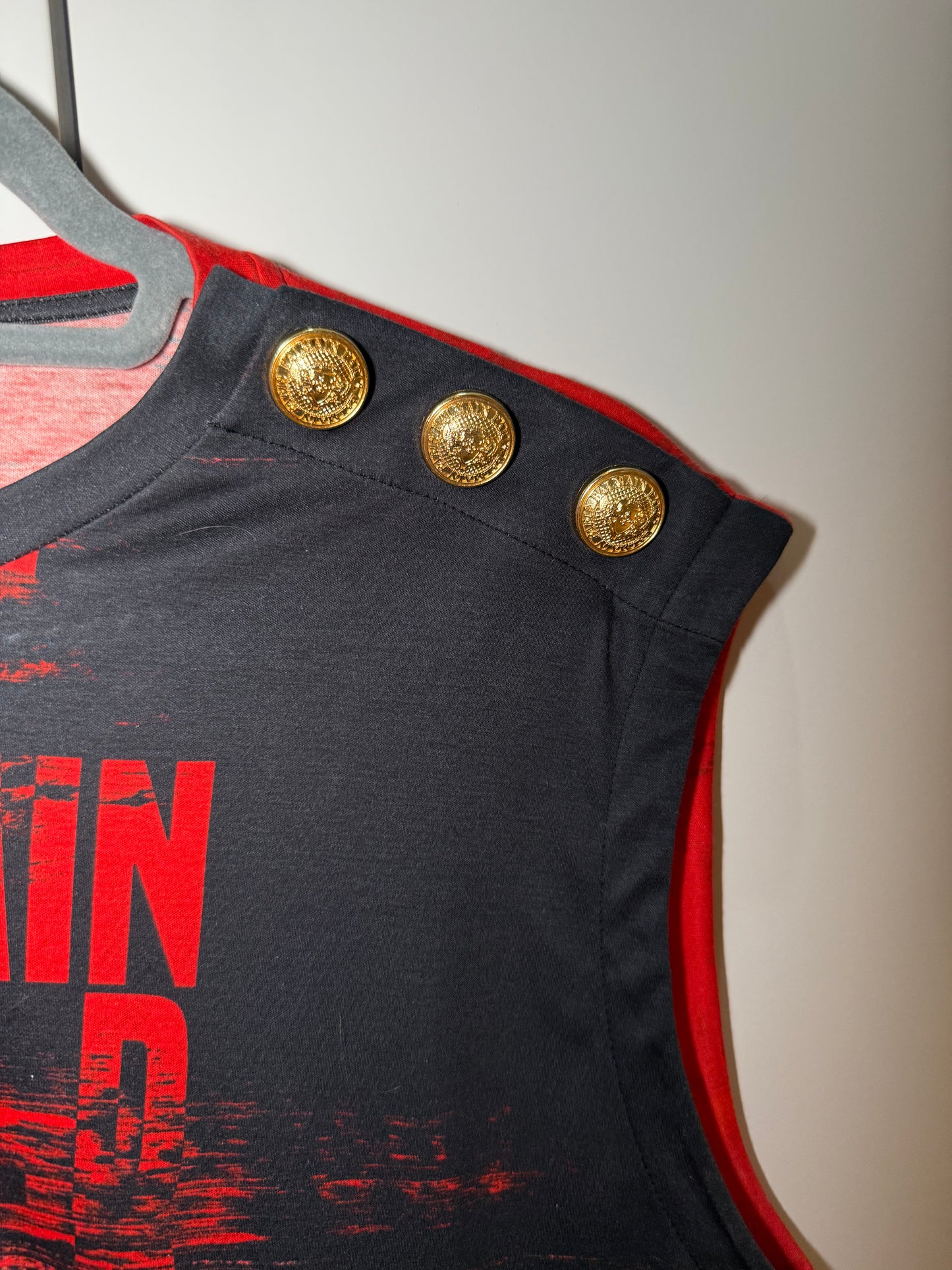 World Tour Graphic Sleeveless Top BALMAIN (Pre-Owned)