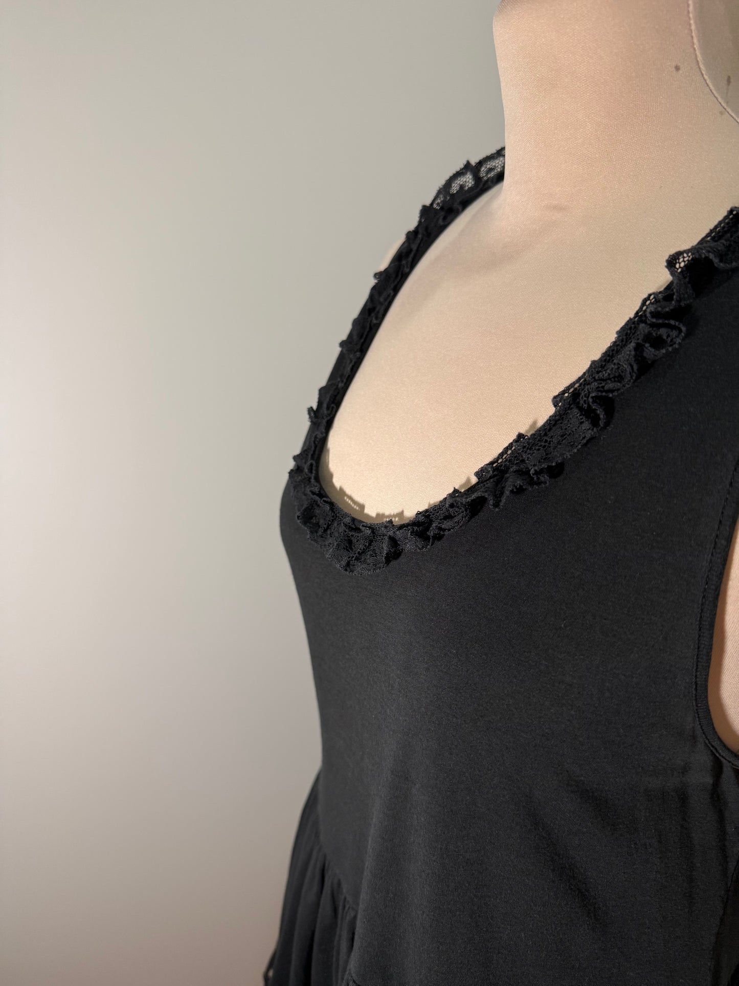 Black Lace Trim Top DOLCE & GABBANA (Pre-Owned)