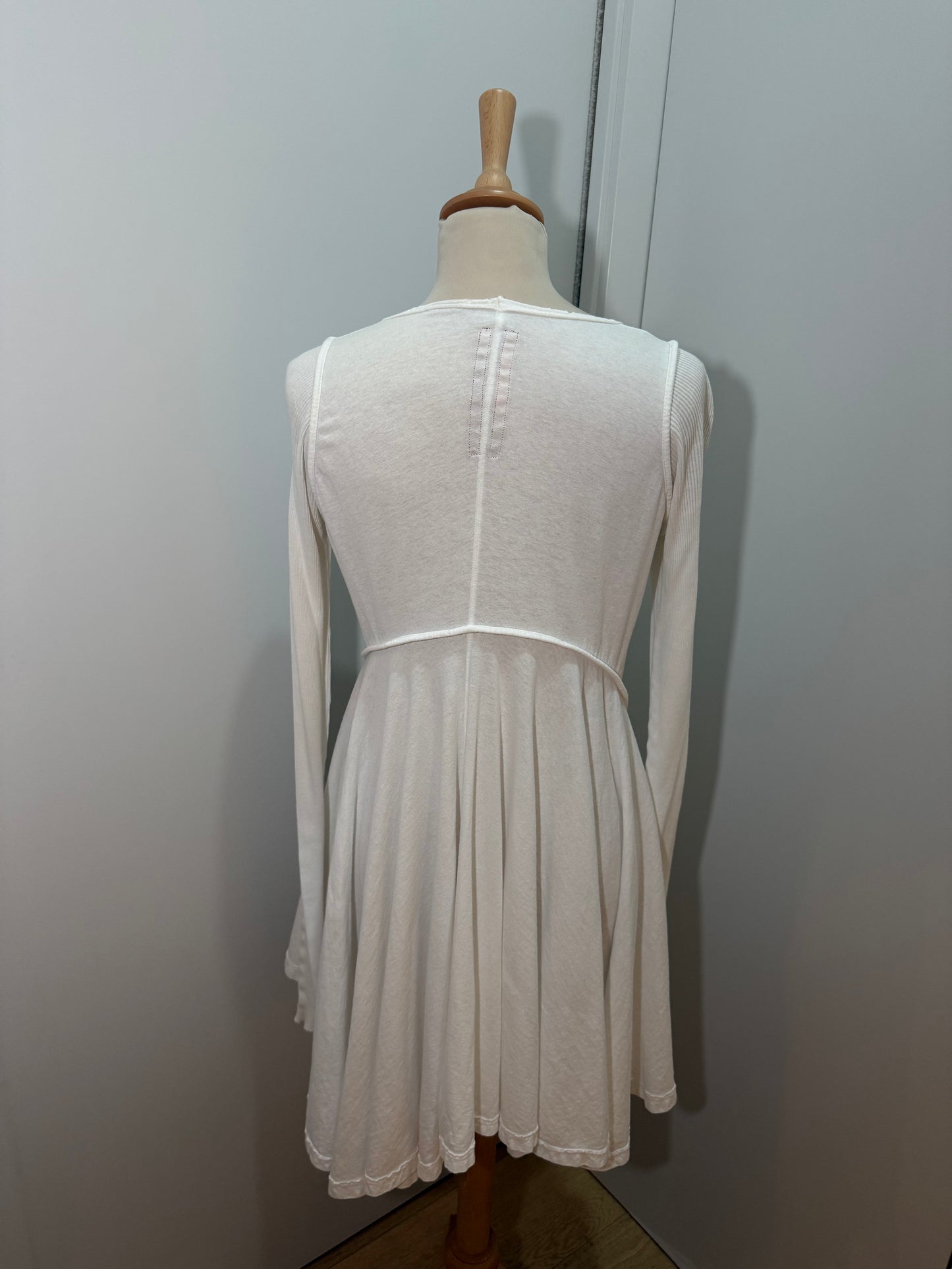 Ivory Asymmetric Jersey Dress / Tunic RICK OWENS (Pre-Owned)