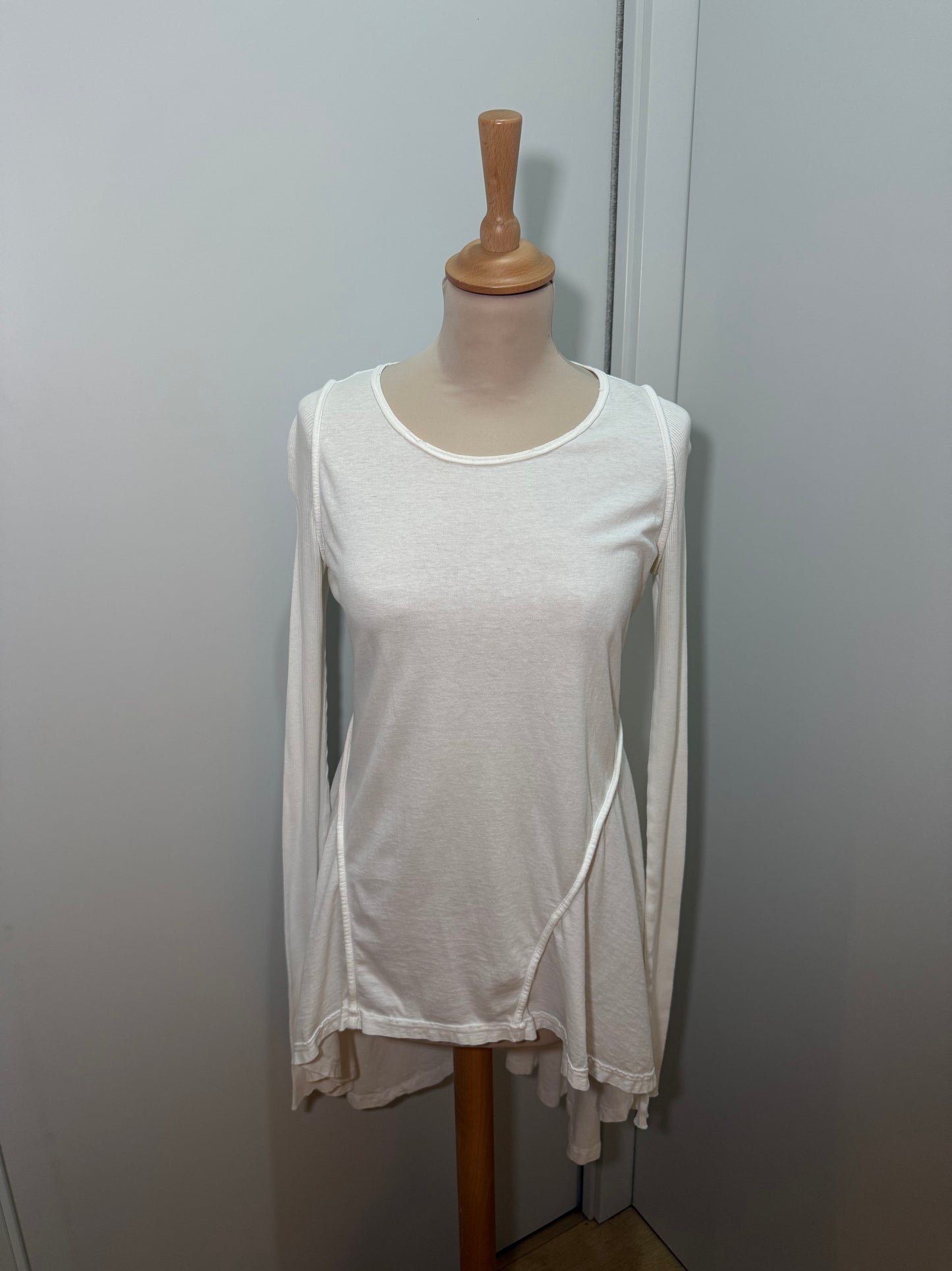 Ivory Asymmetric Jersey Dress / Tunic RICK OWENS (Pre-Owned)