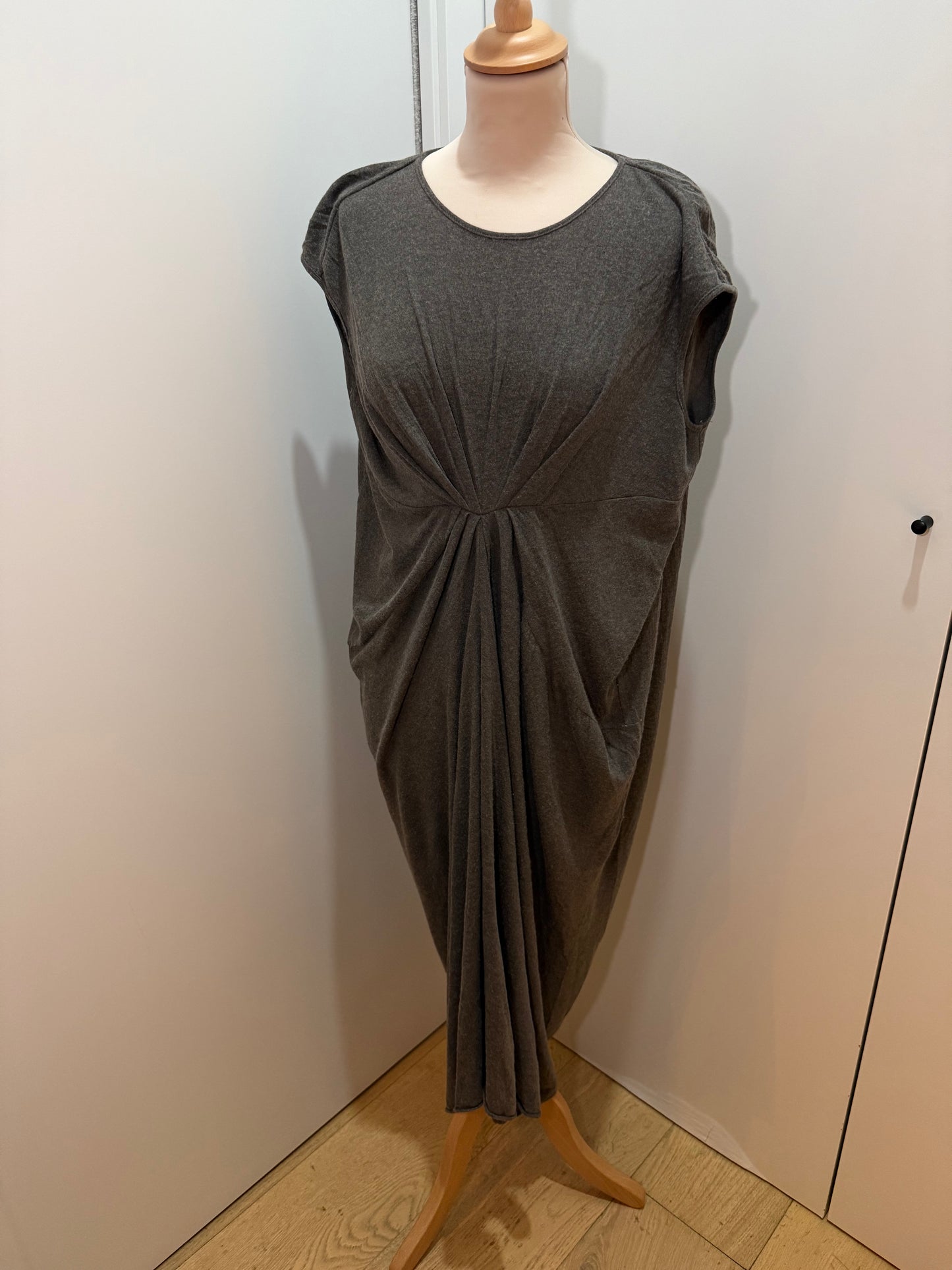 Draped Knit Cashmere Dress Gray RICK OWENS (Pre-Owned)