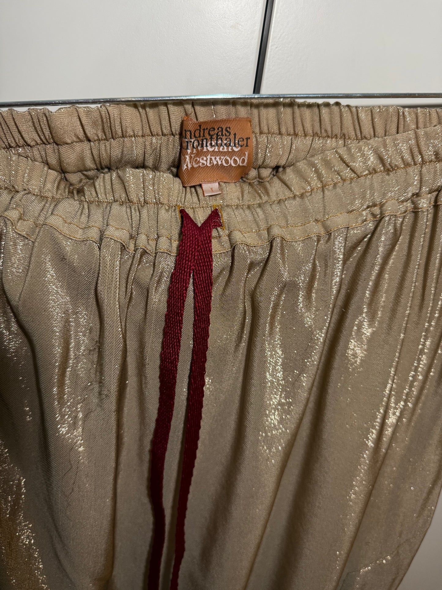 Draped Gold Skirt - Andreas Kronthaler VIVIENNE WESTWOOD GOLD LABEL (Pre-Owned)