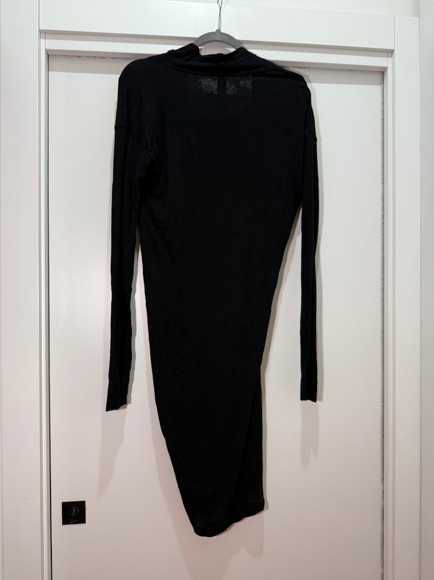 Black Draped Long Sleeve Dress ROQUE (Pre-Owned)