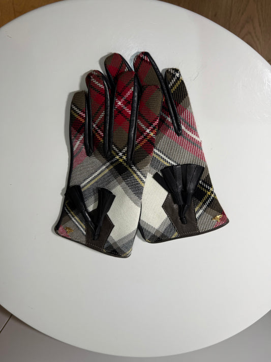 Tartan Leather Gloves Multicolor VIVIENNE WESTWOOD (Pre-Owned)