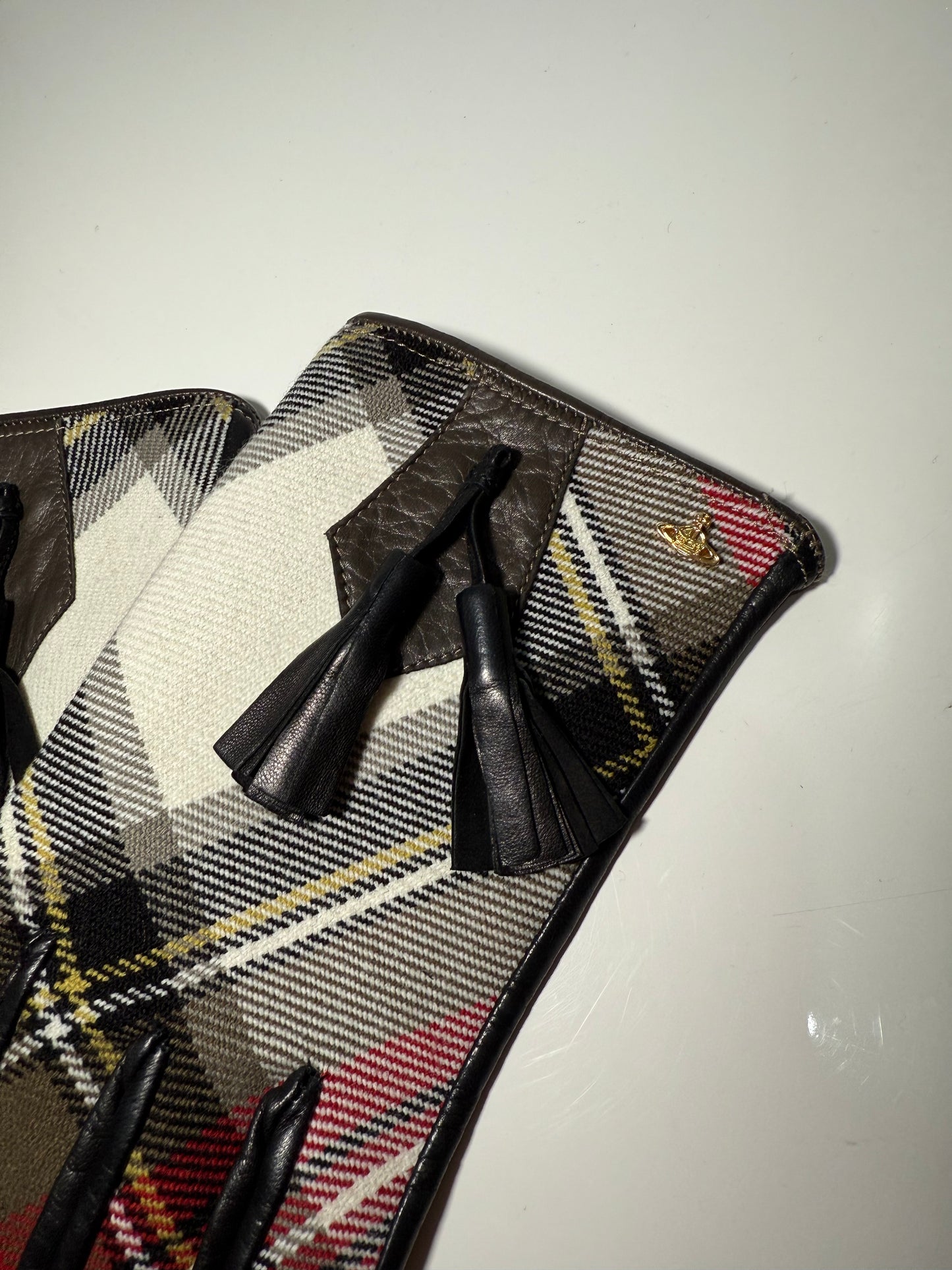 Tartan Leather Gloves Multicolor VIVIENNE WESTWOOD (Pre-Owned)