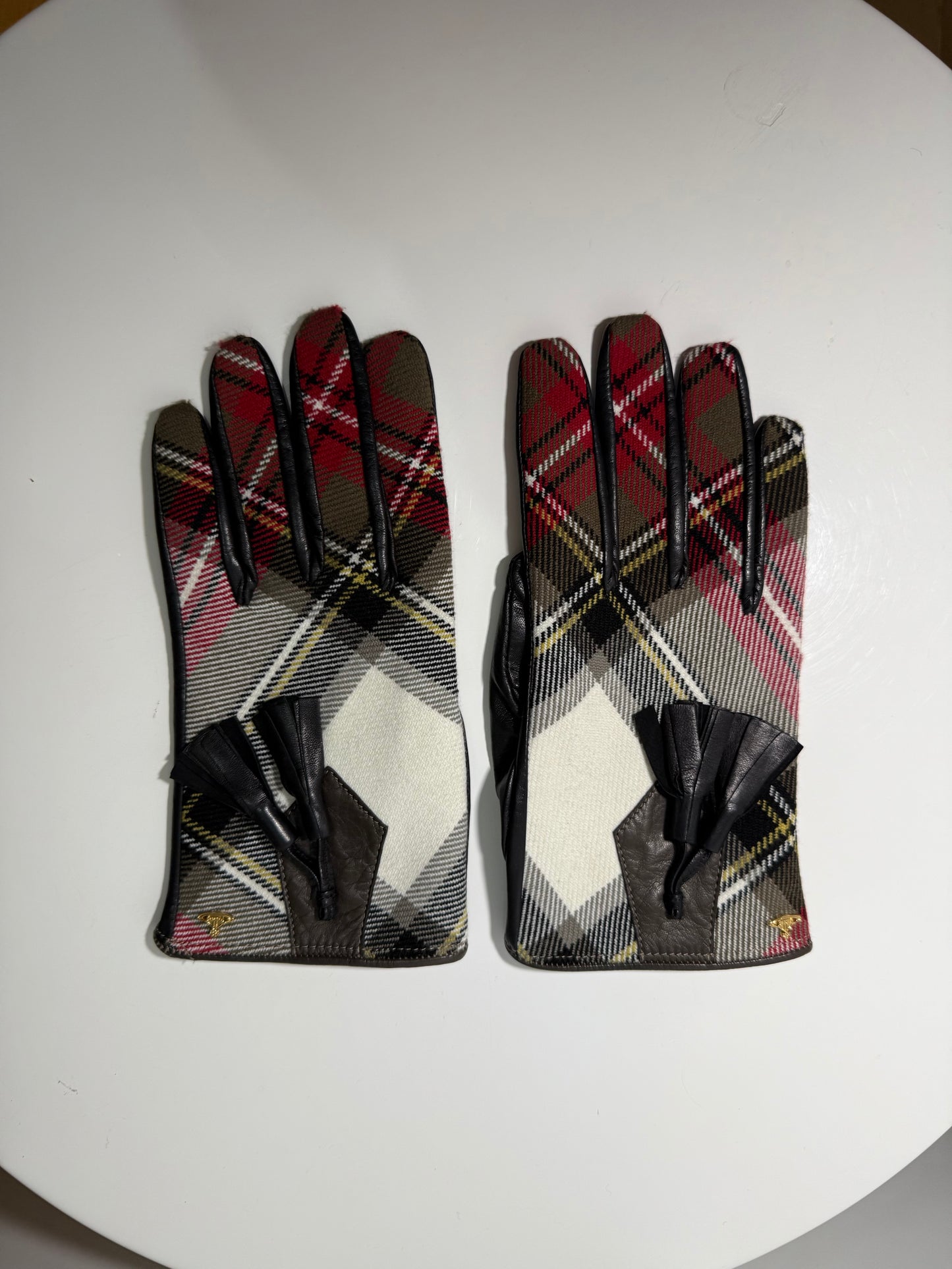 Tartan Leather Gloves Multicolor VIVIENNE WESTWOOD (Pre-Owned)