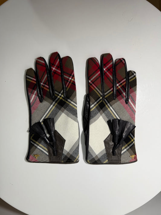 Tartan Leather Gloves Multicolor VIVIENNE WESTWOOD (Pre-Owned)