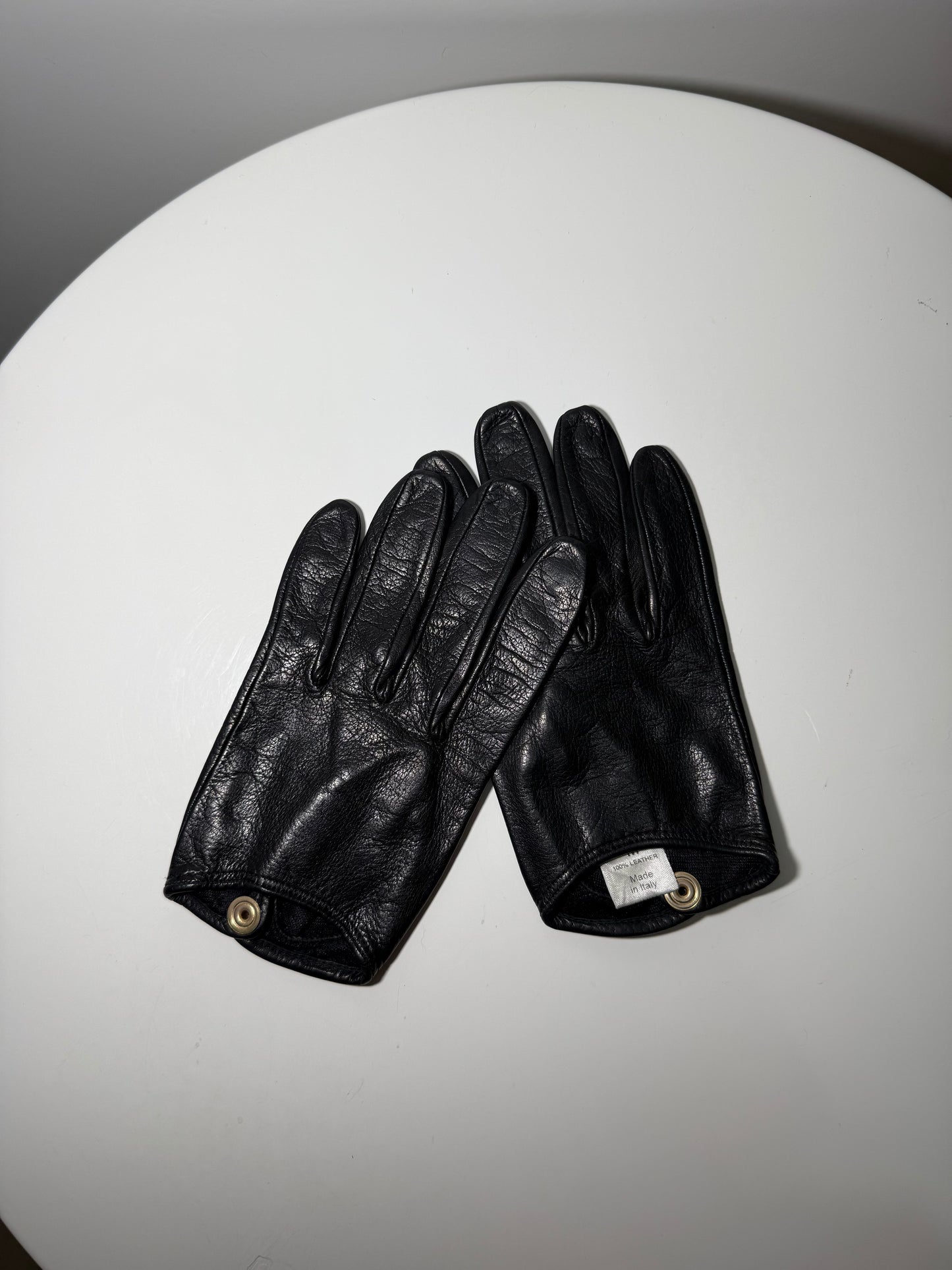 Black Leather Gloves VIVIENNE WESTWOOD (Pre-Owned)
