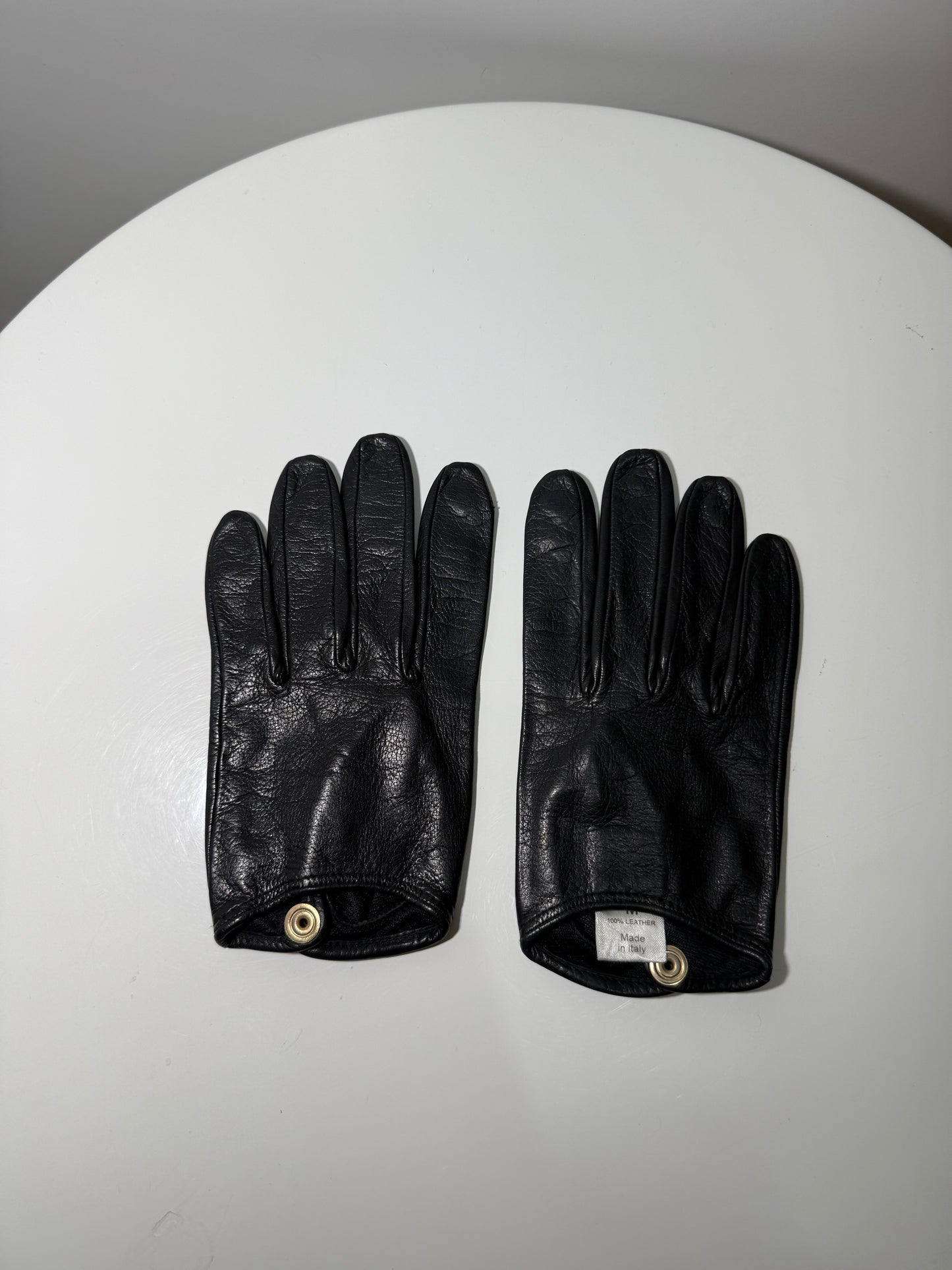 Black Leather Gloves VIVIENNE WESTWOOD (Pre-Owned)