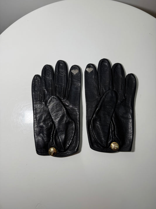 Black Leather Gloves VIVIENNE WESTWOOD (Pre-Owned)