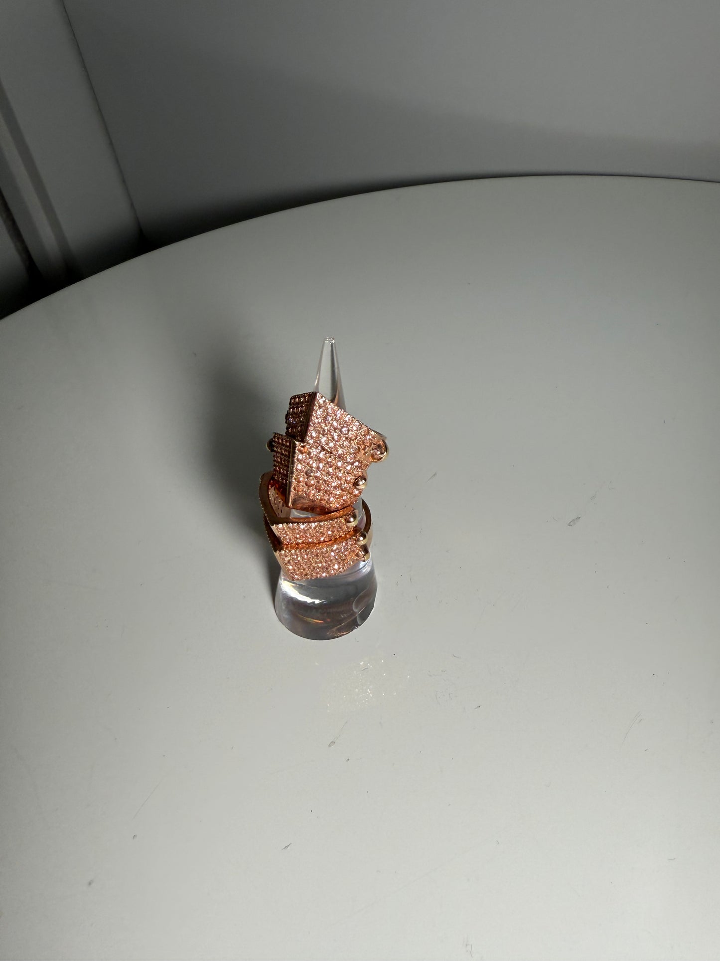 Crystal Armour Pavé Ring Rose Gold VIVIENNE WESTWOOD (Pre-Owned)