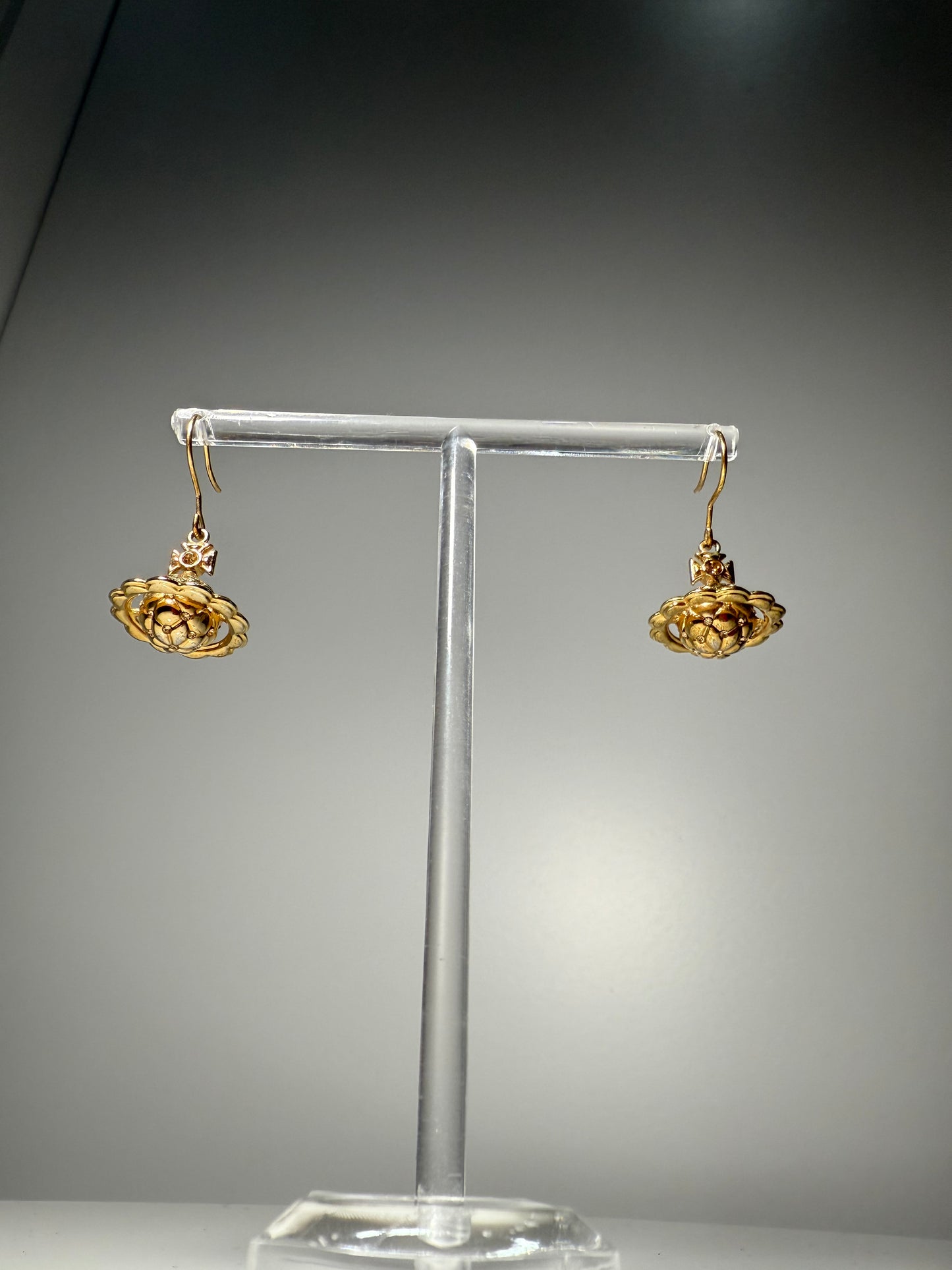 Orb Drop / Saturn Earrings Gold Tone VIVIENNE WESTWOOD (Pre-Owned)