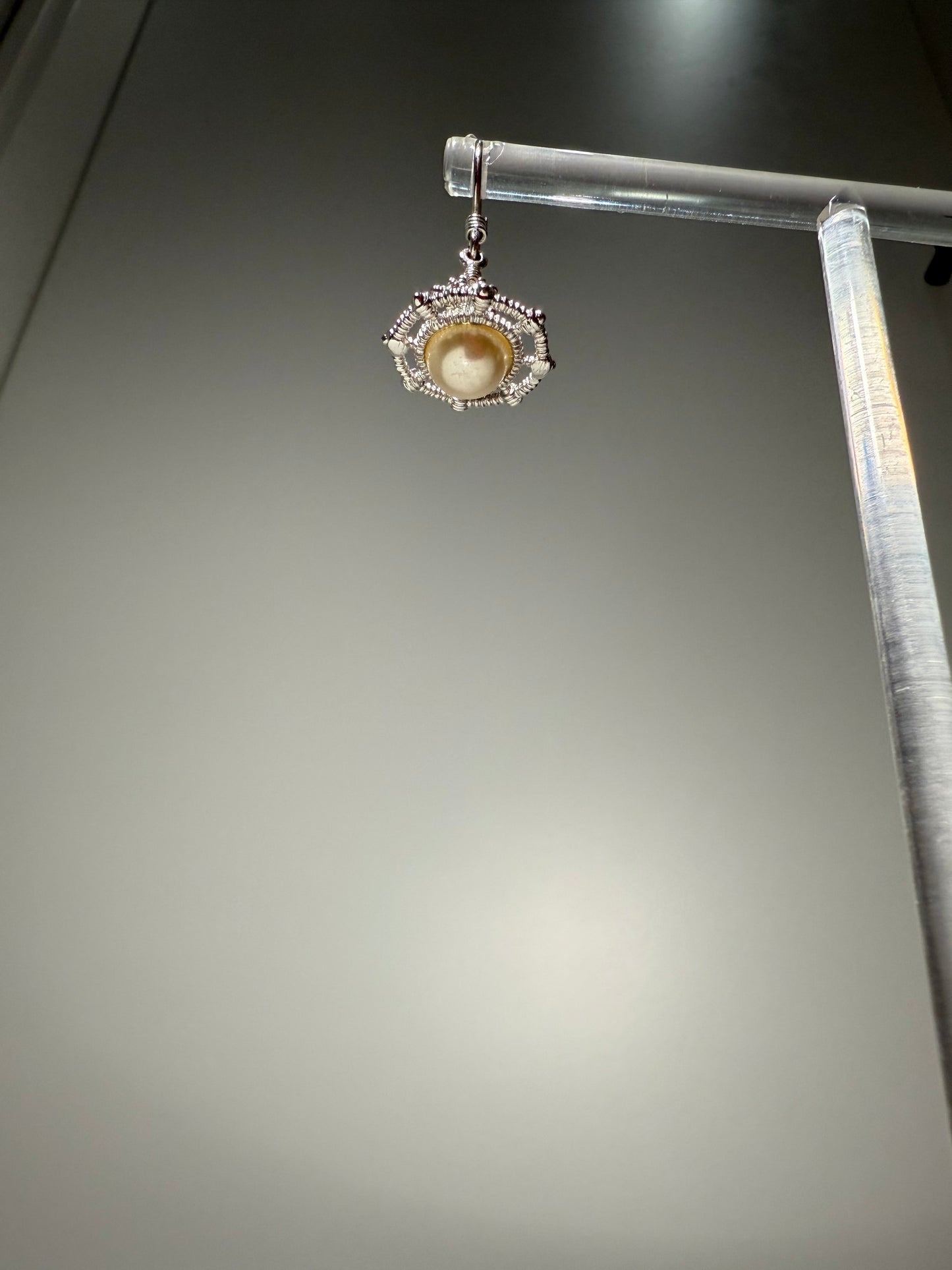 Pearl Saturn Drop Earrings Silver VIVIENNE WESTWOOD (Pre-Owned)