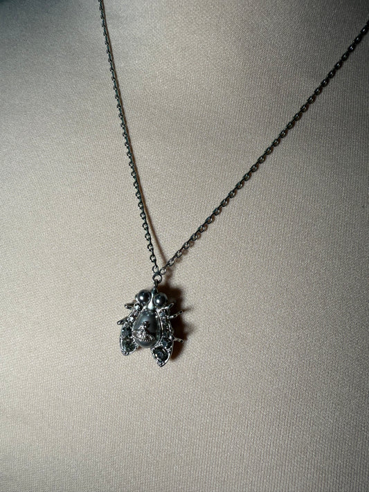 Crystal Pendant Necklace Silver Tone VIVIENNE WESTWOOD (Pre-Owned)