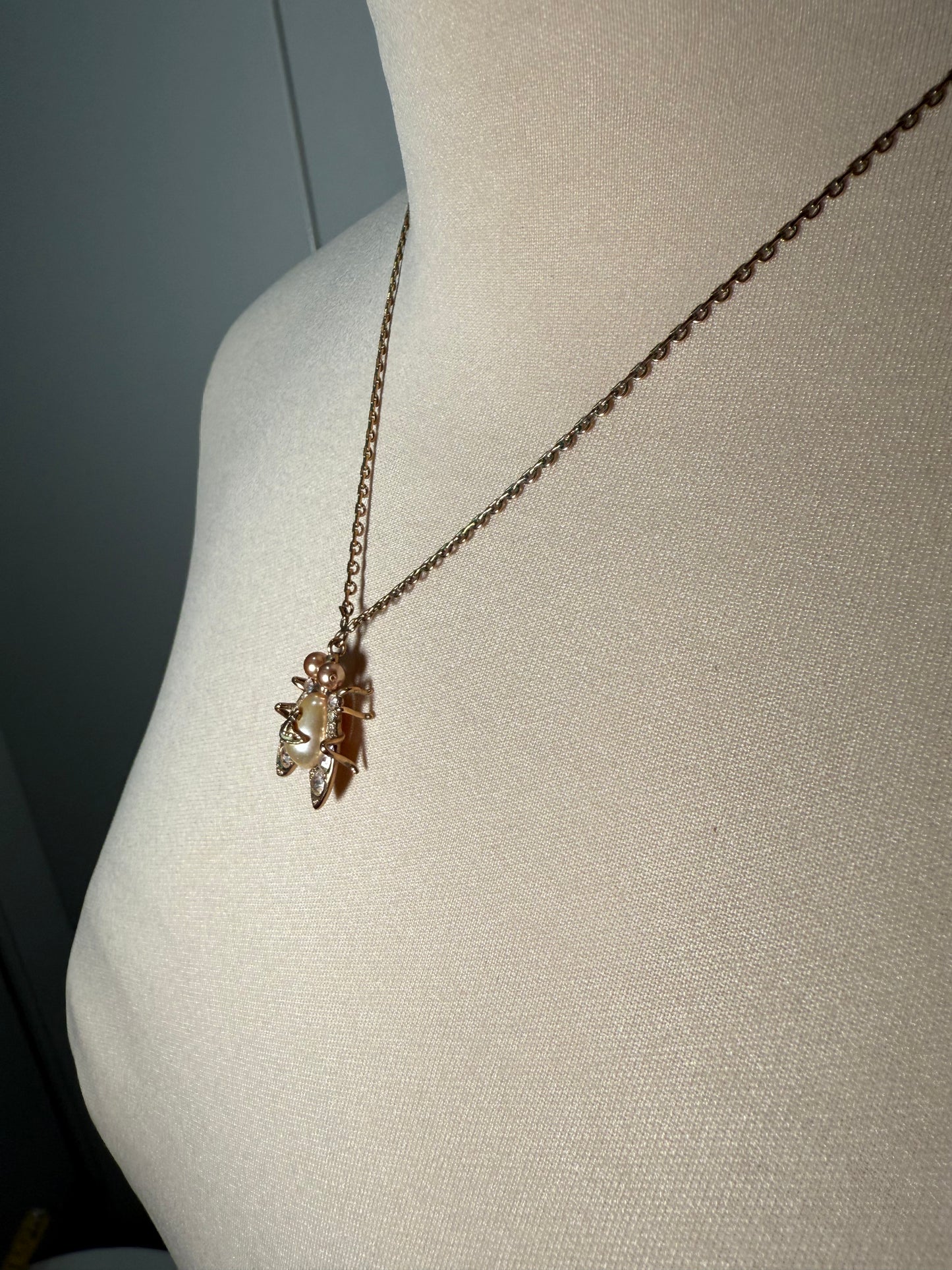 Crystal Pendant Necklace Gold Tone VIVIENNE WESTWOOD (Pre-Owned)