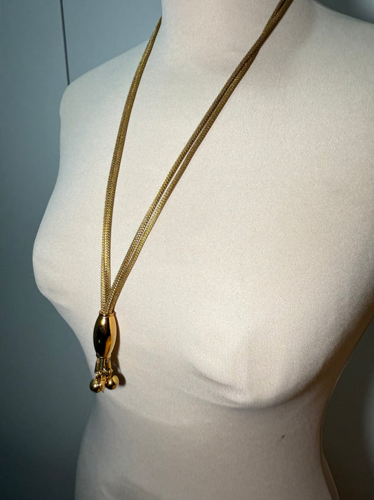 Vintage Gold Tone Tassel Necklace GIVENCHY (Pre-Owned)