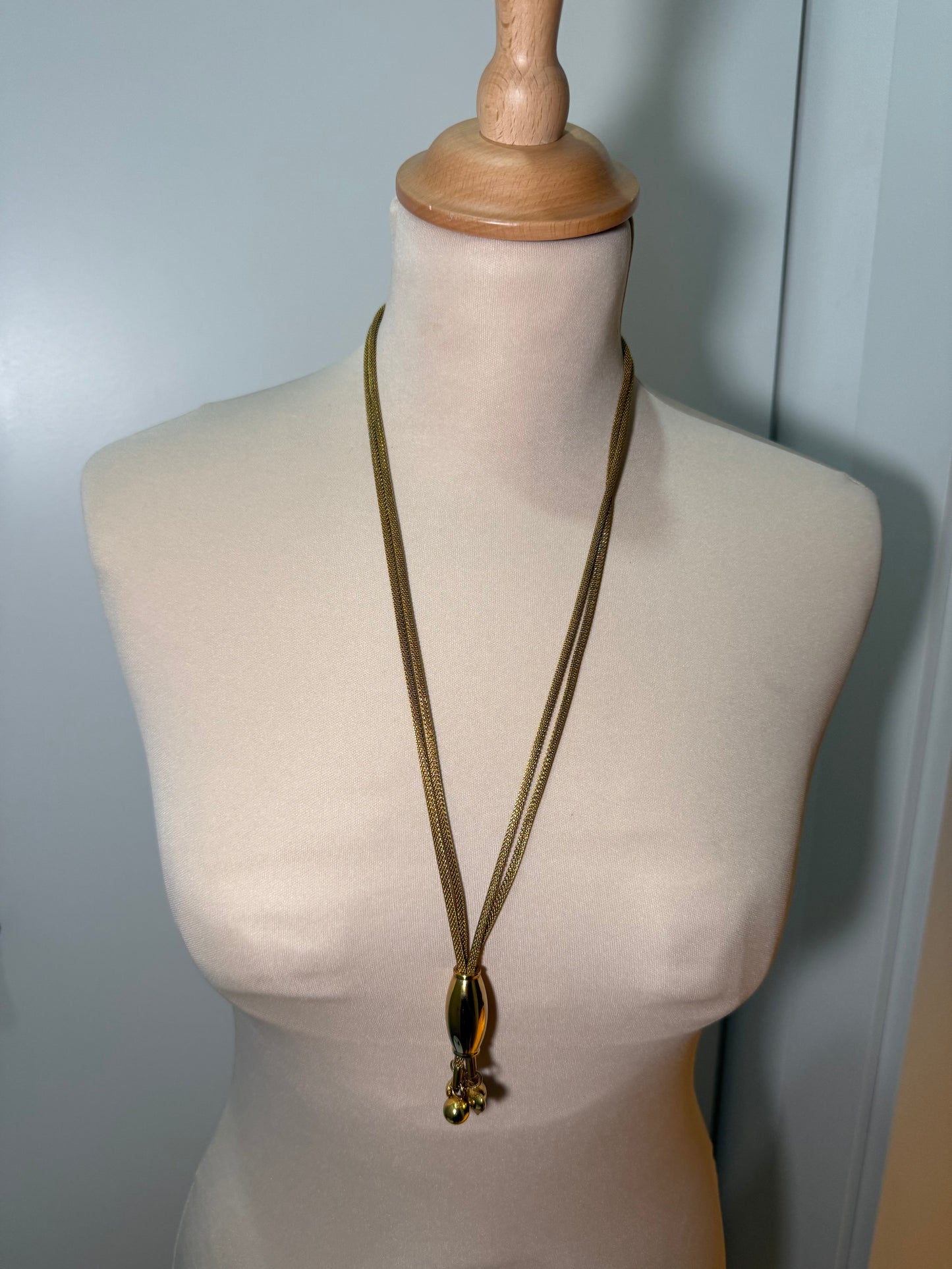 Vintage Gold Tone Tassel Necklace GIVENCHY (Pre-Owned)
