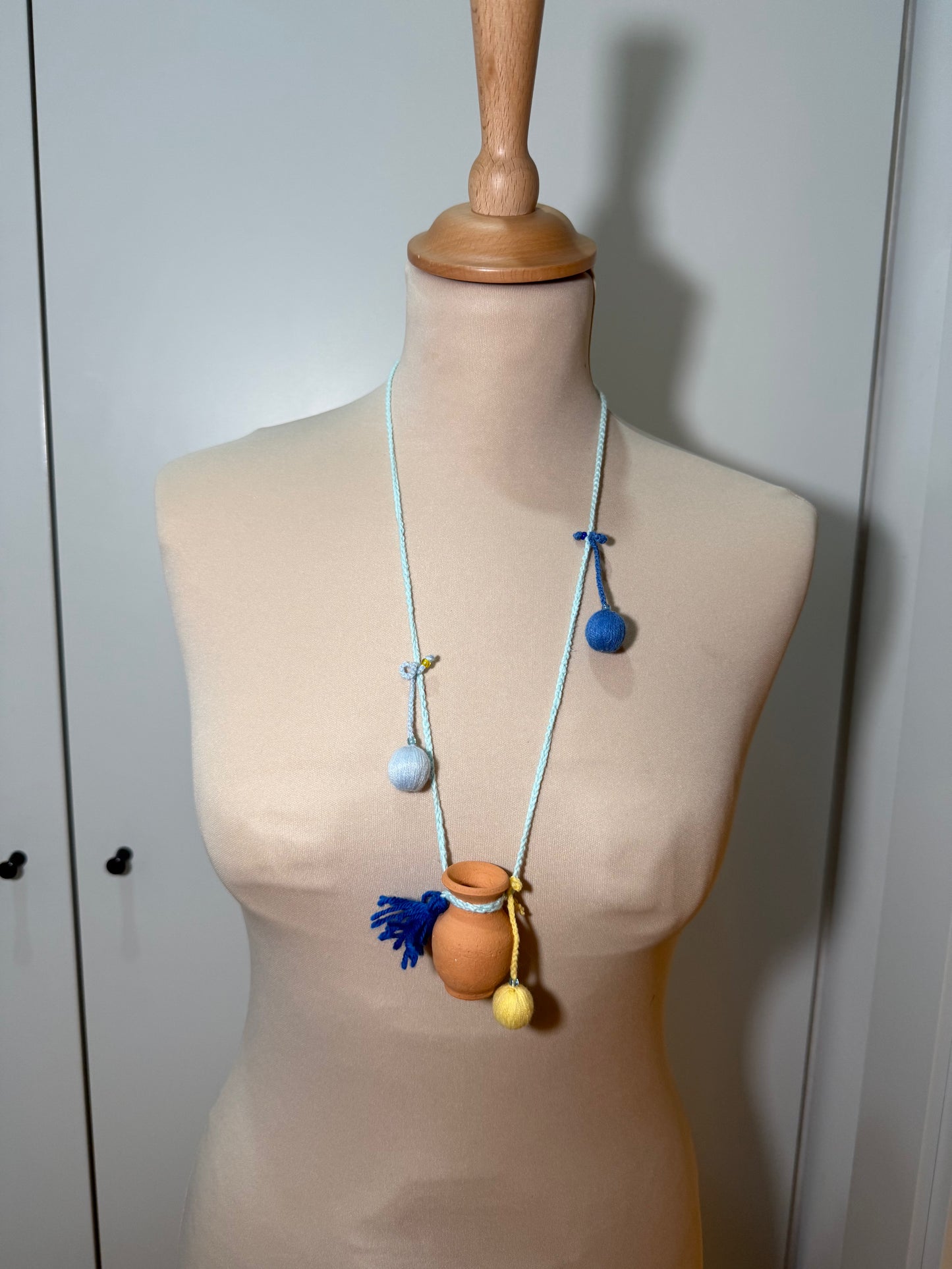 Ceramic Pendant Necklace - THE COAT (Pre-Owned)