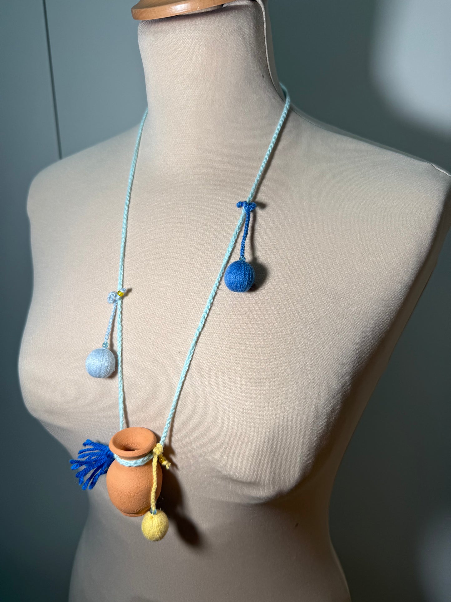 Ceramic Pendant Necklace - THE COAT (Pre-Owned)