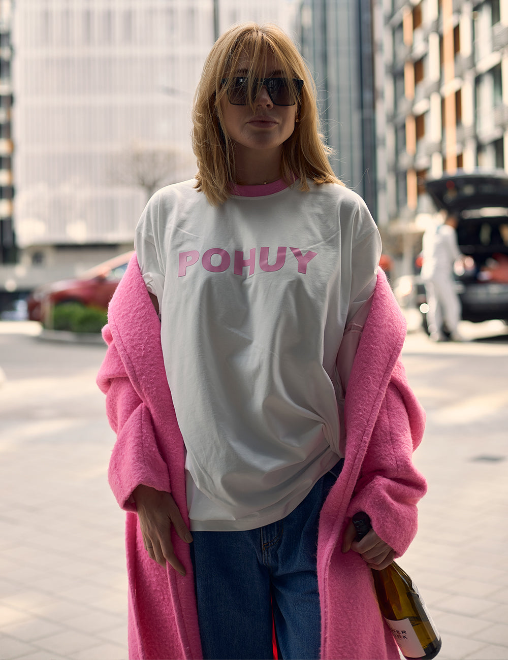T-shirt White Pink POHUY