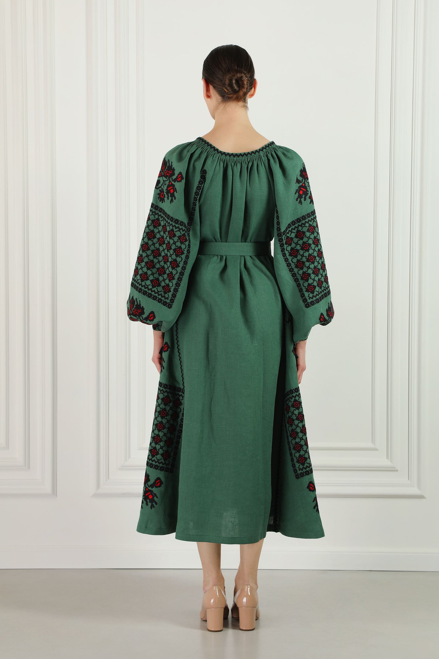 Green Chic Midi Dress FOBERINI