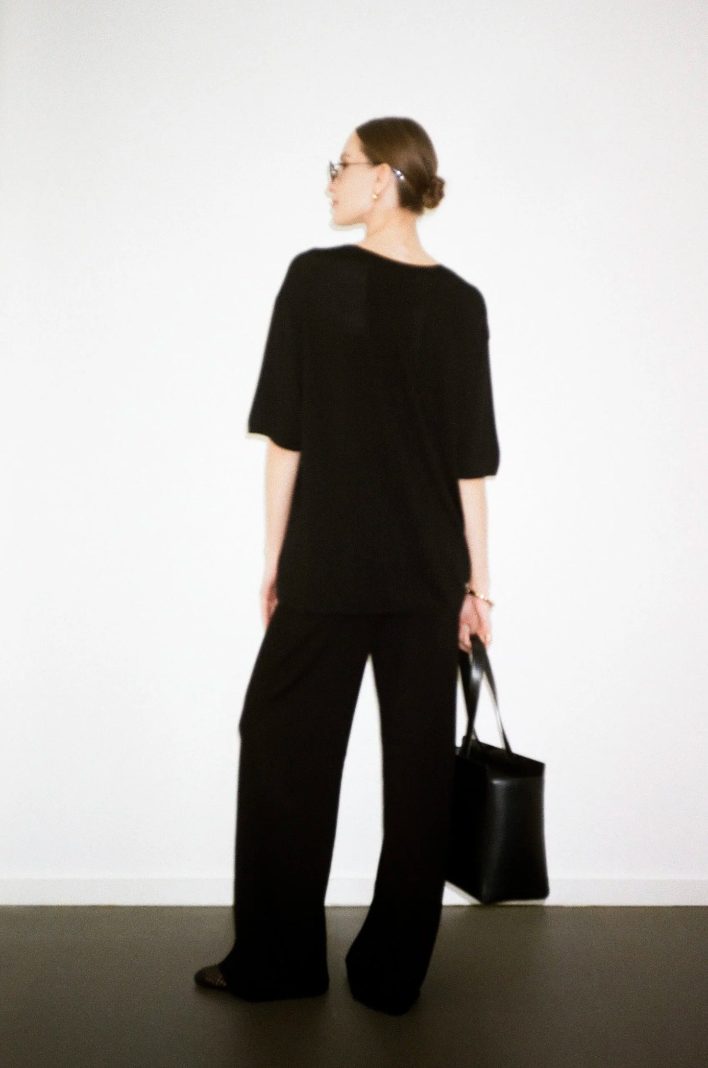 VISCOSE KNITWEAR PANTS KATERINA KVIT
