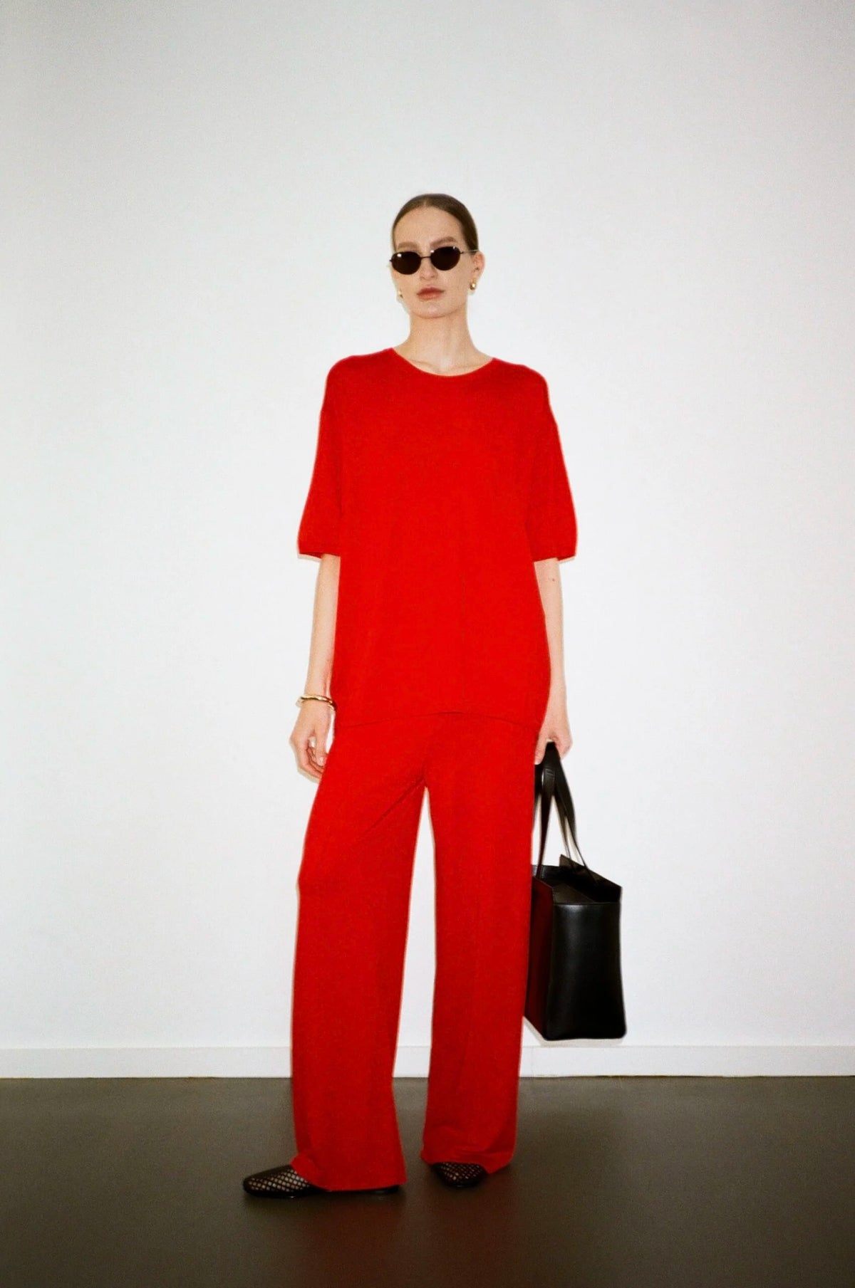 VISCOSE KNITWEAR PANTS KATERINA KVIT