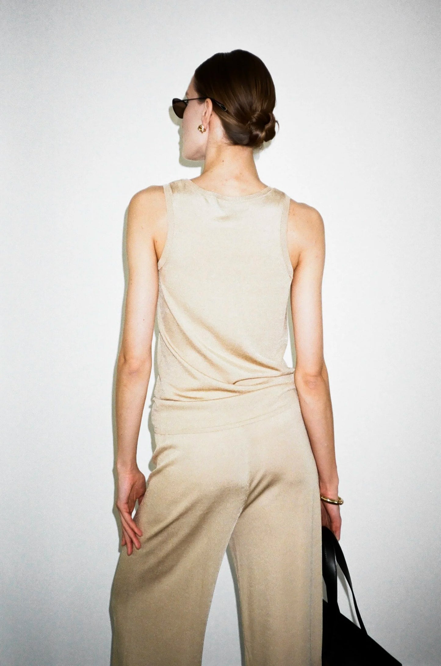 VISCOSE KNITWEAR PANTS KATERINA KVIT