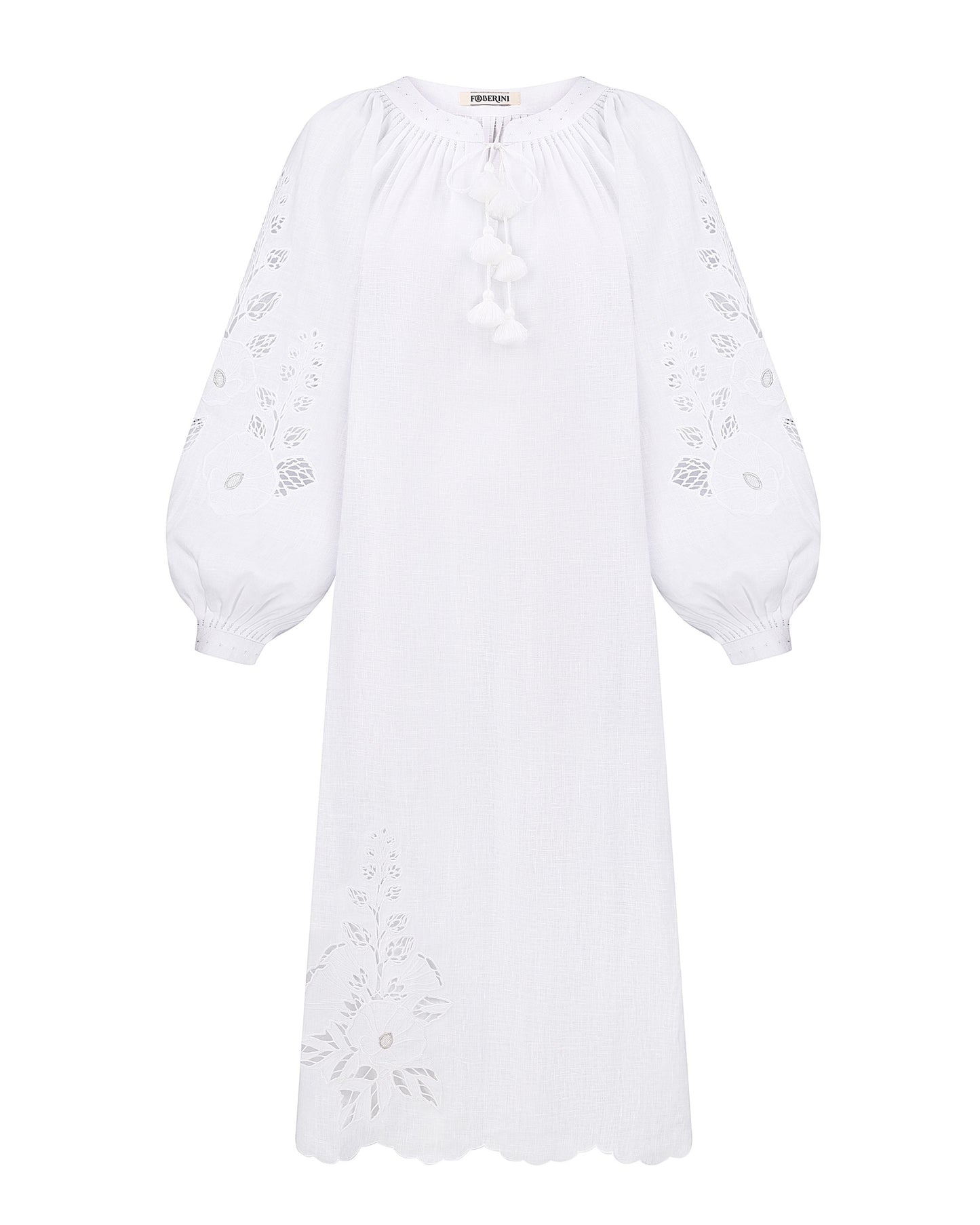 Mallow white midi-dress FOBERINI