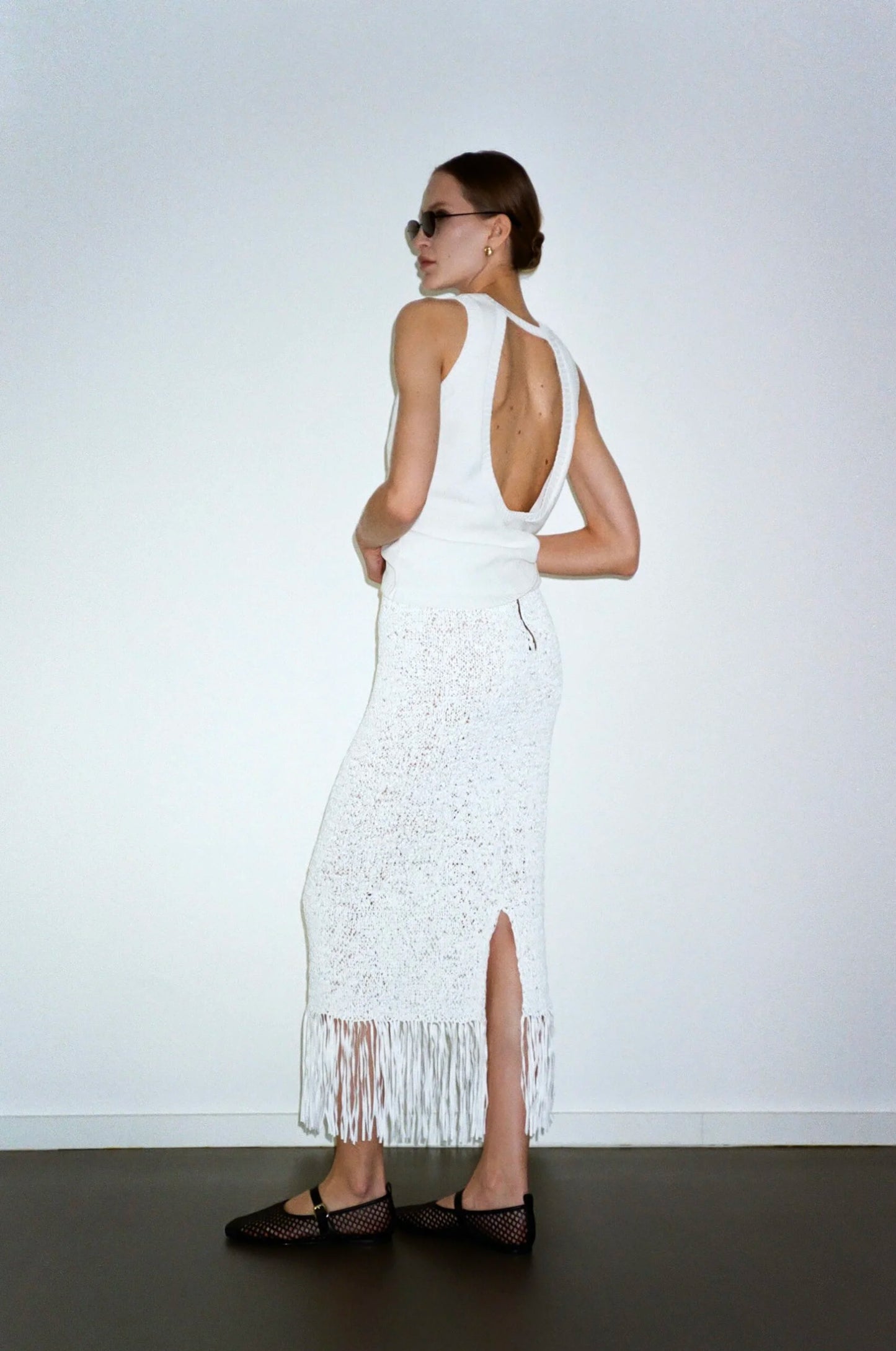 HANDMADE SKIRT KATERINA KVIT