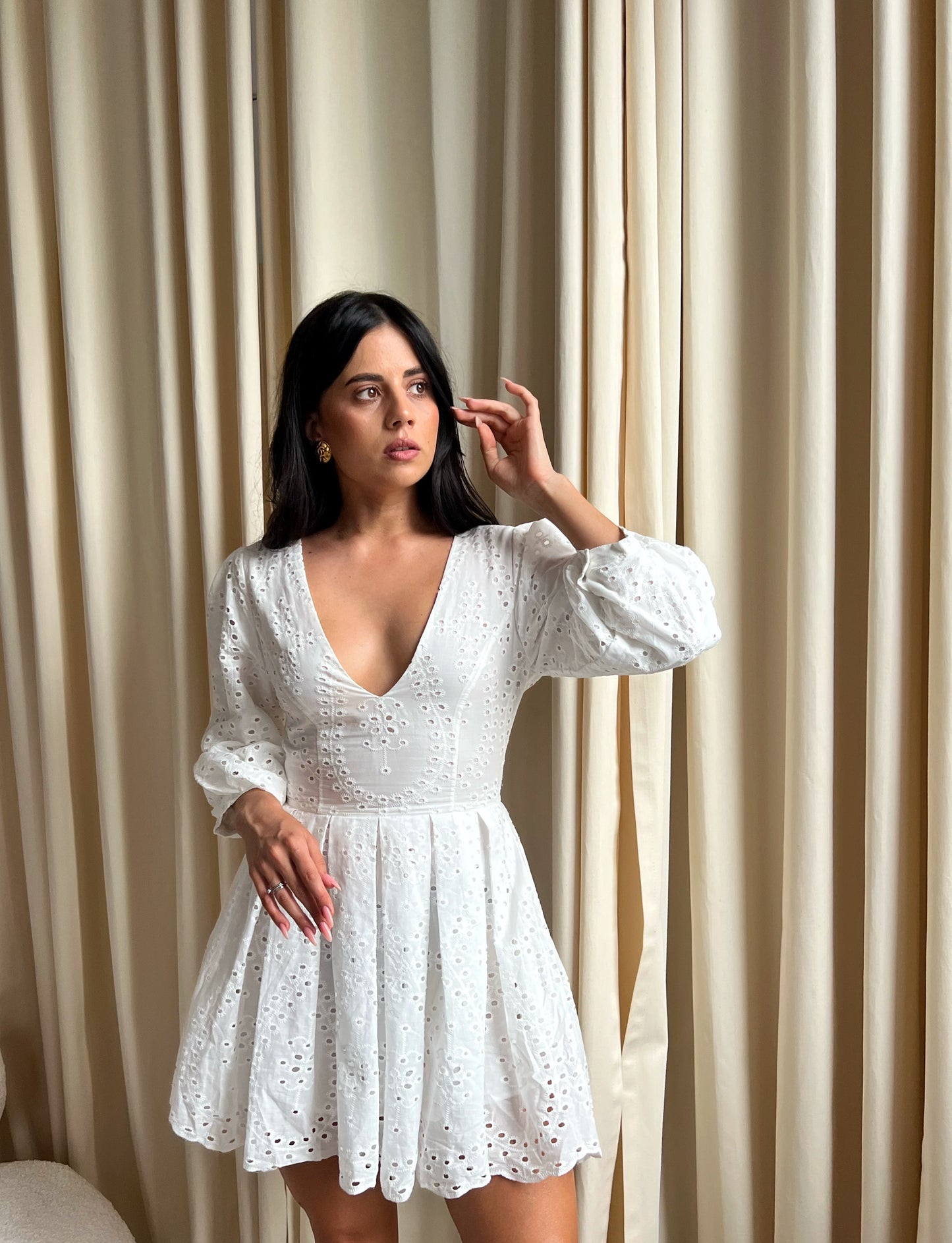 Ivory summer baby doll dress NOVITSKA