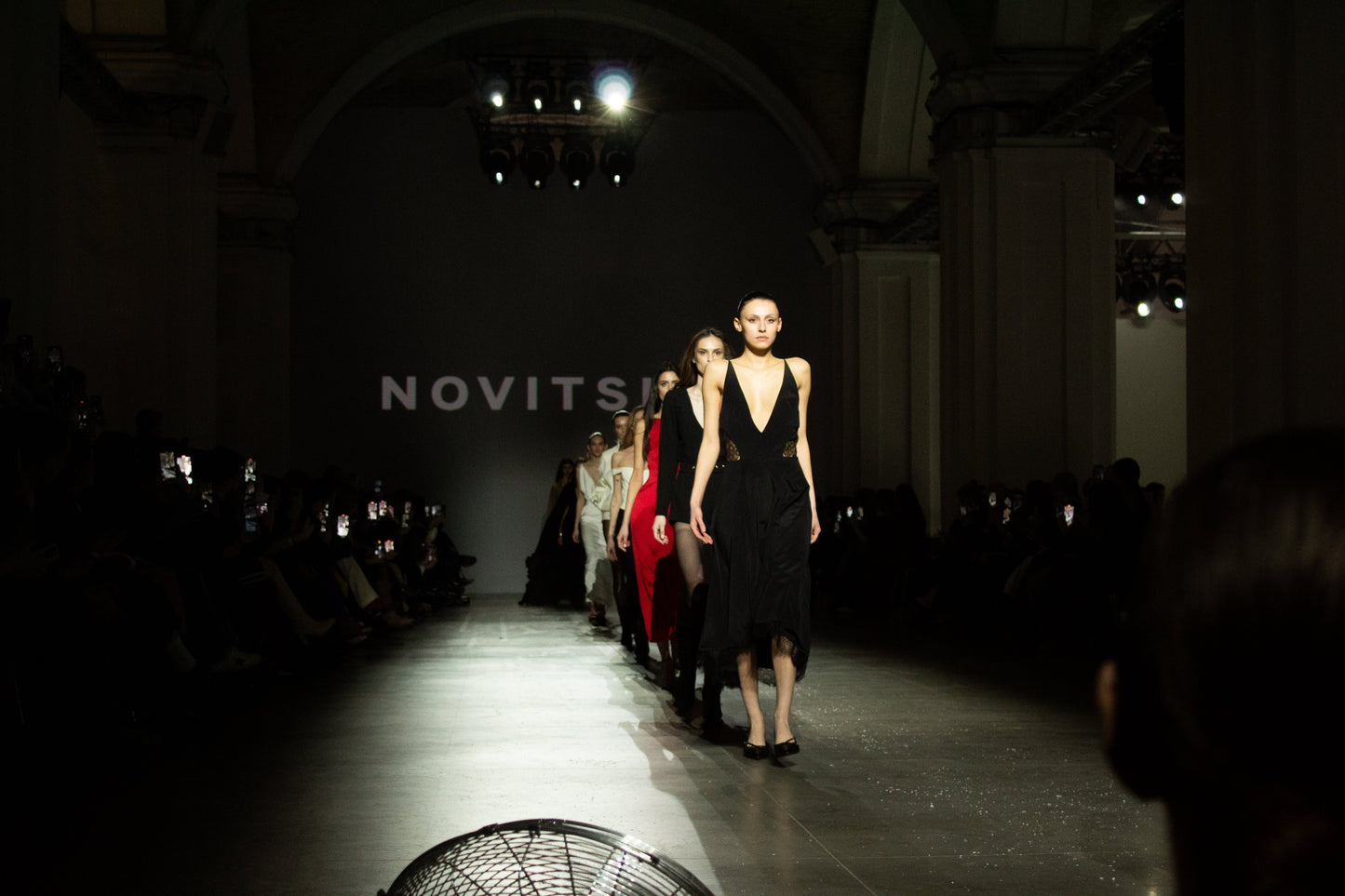 Silk dress with lace details NOVITSKA