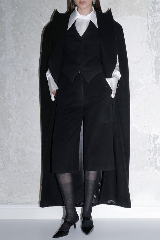 Cashmere Blend Cape VESTIAIRE D'UN OISEAU LIBRE