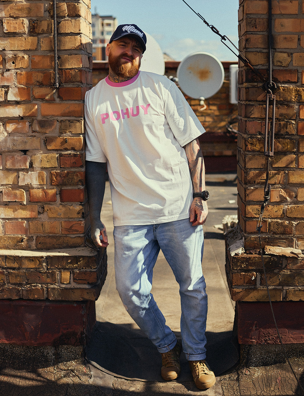 T-shirt White Pink POHUY