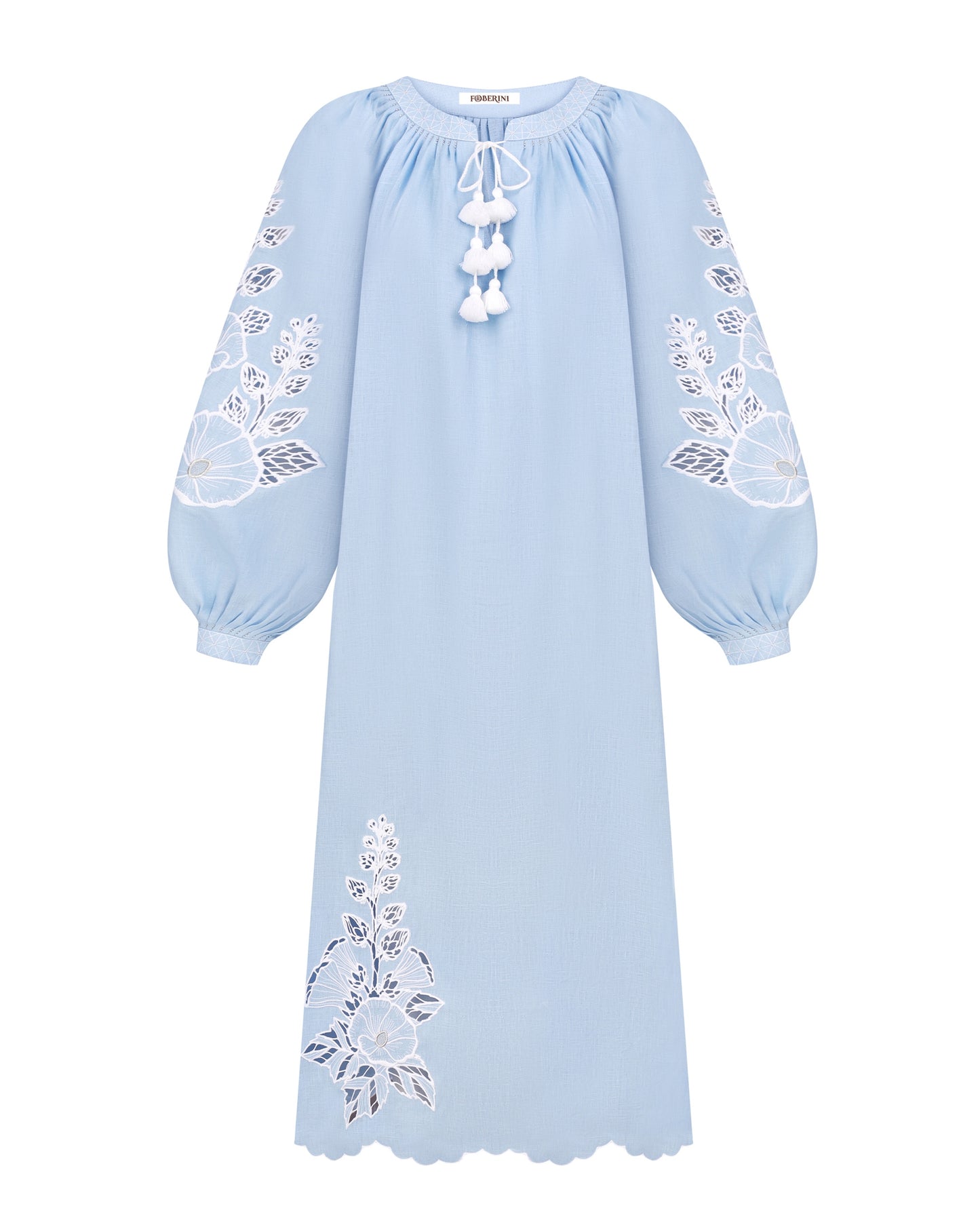 Mallow blue midi-dress FOBERINI