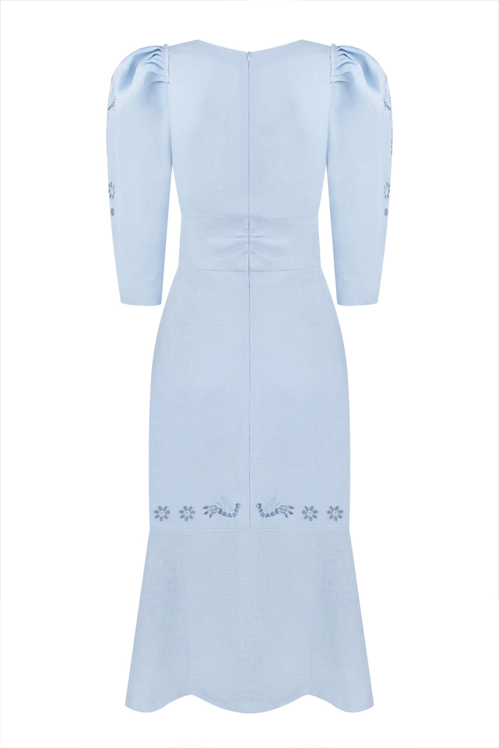 "Tree of love" blue midi dress FOBERINI