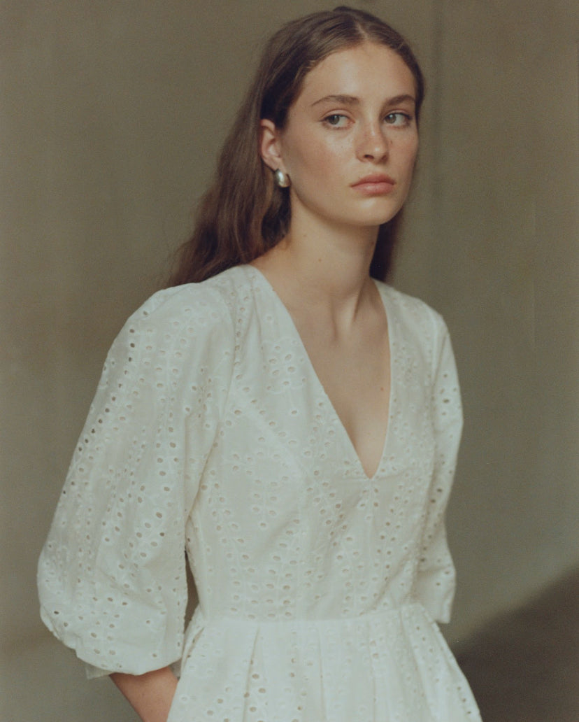 Ivory summer baby doll dress NOVITSKA