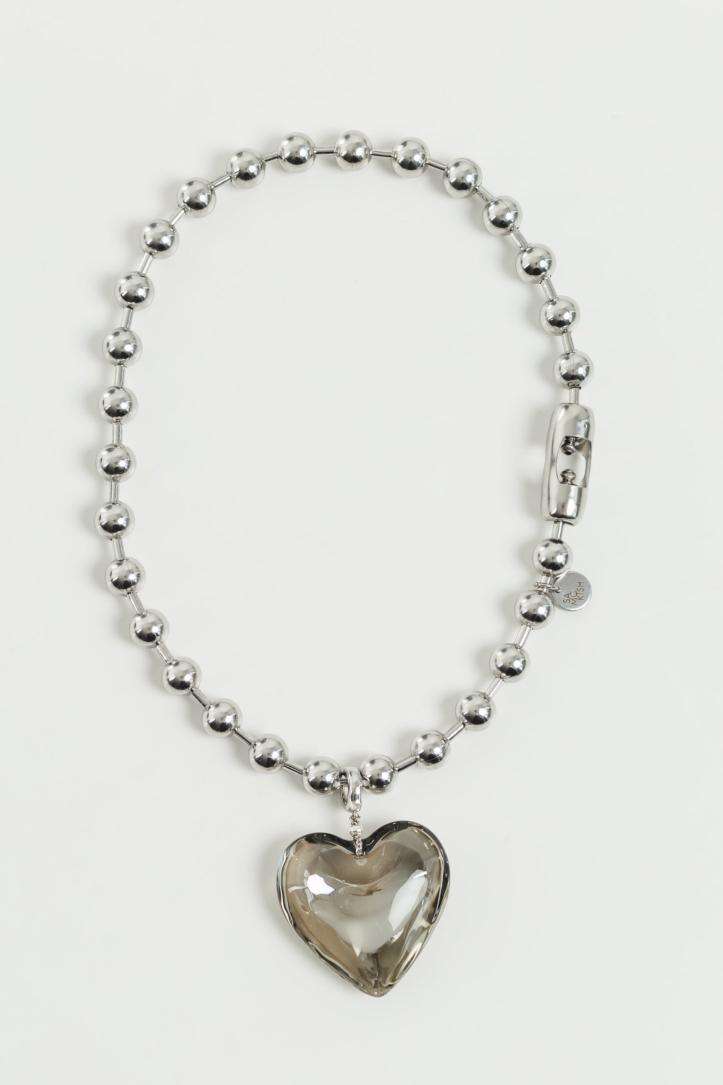 OLIVIA DARK necklace with pendant heartSAMOKISH