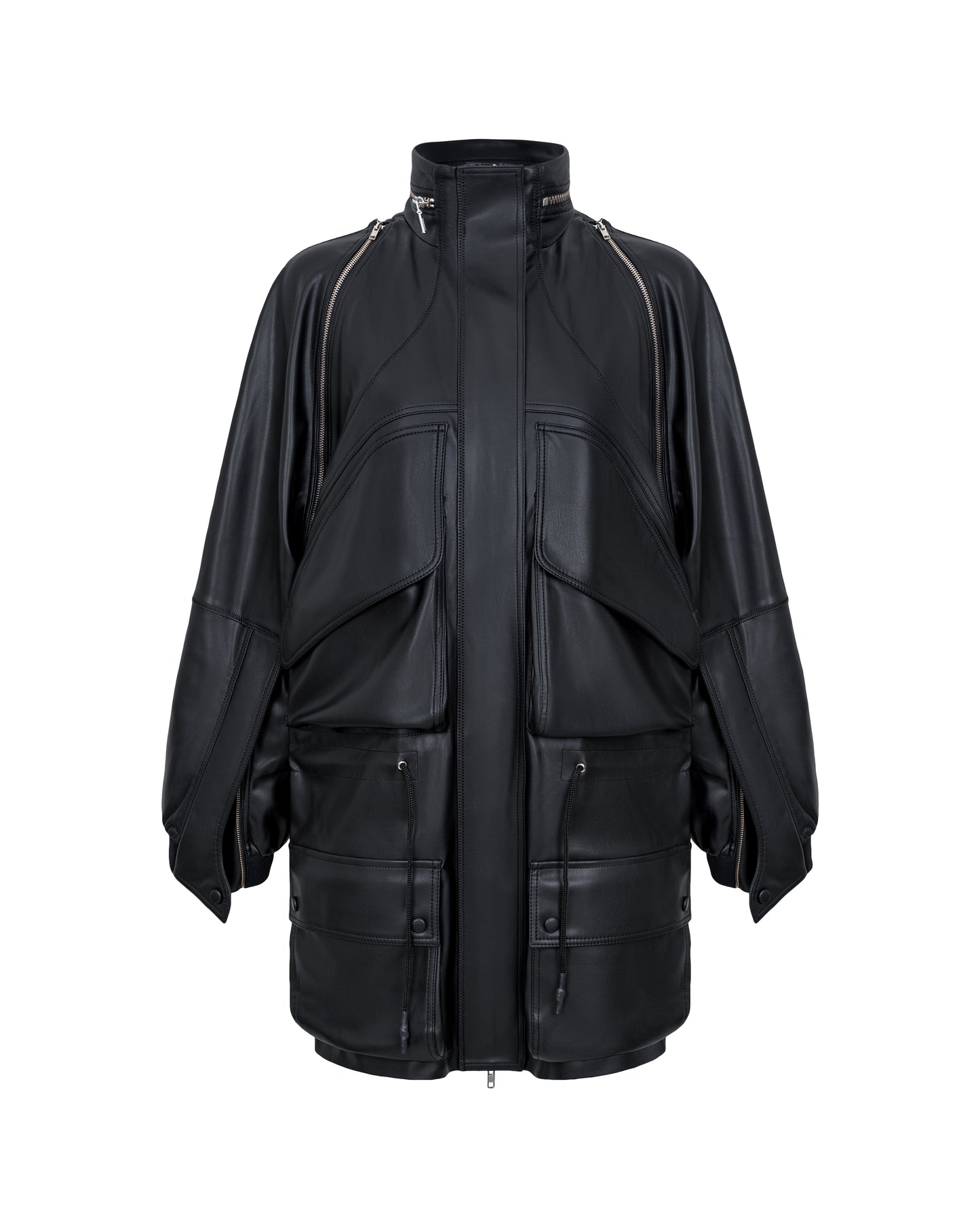 JACKET #06 — Convertible Faux-Leather Jacket GUDU