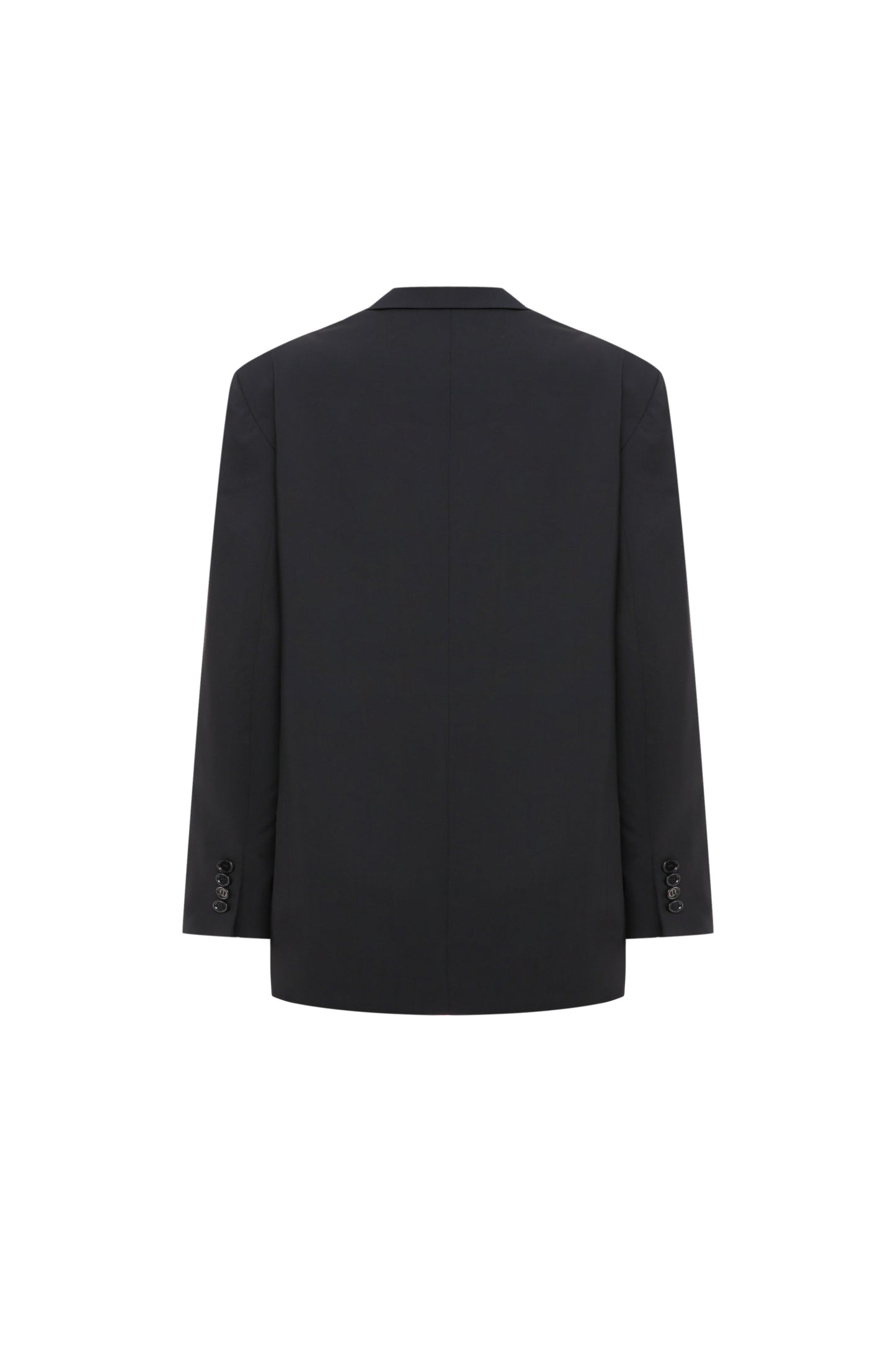 Black jacket with white detail A.M.G.